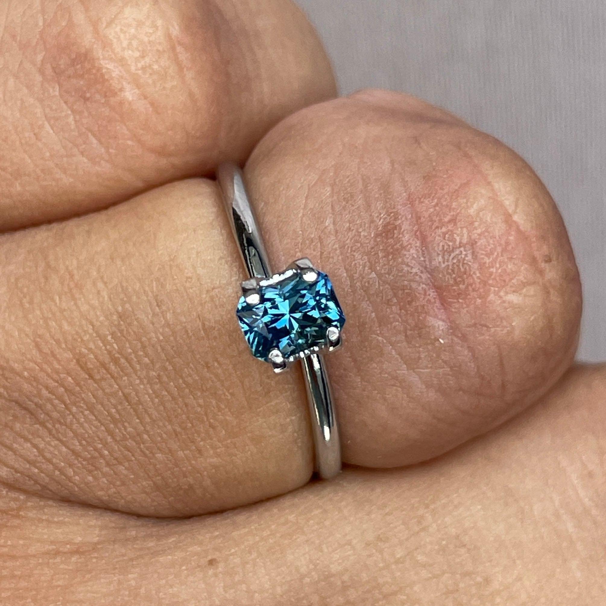 bluish green sapphire september birthstone