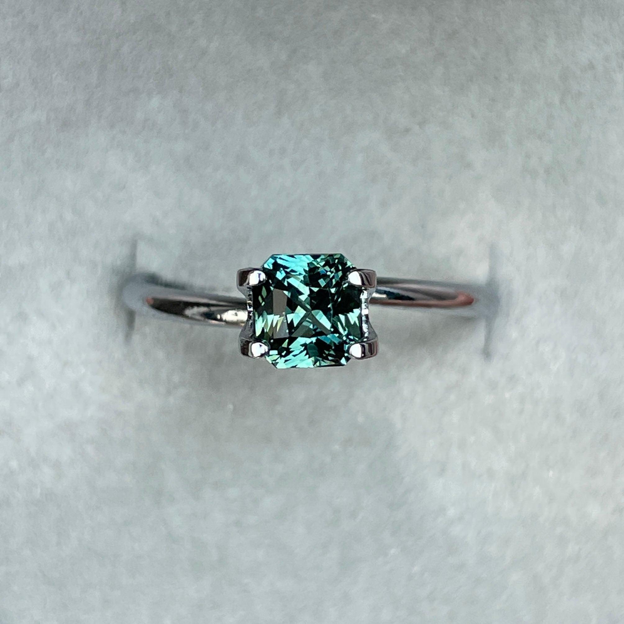 bluish green sapphire september birthstone