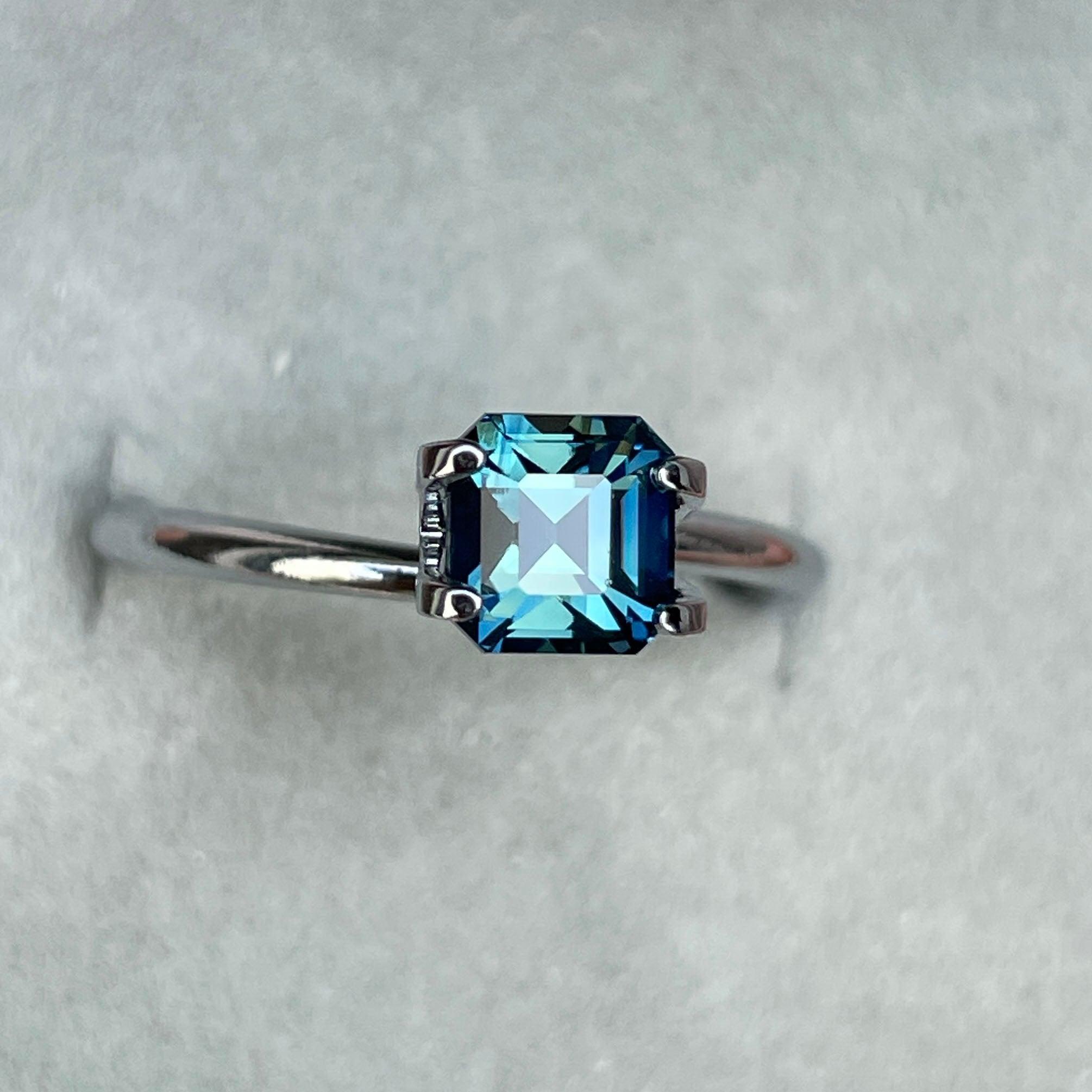 bluish green sapphire september birthstone