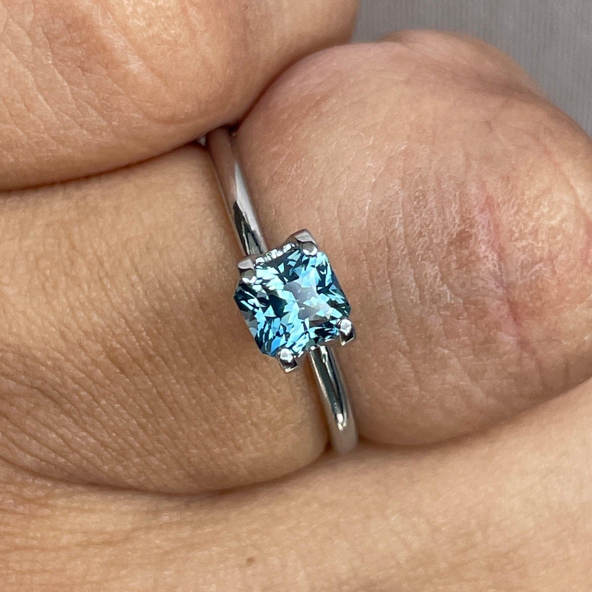 bluish green sapphire september birthstone