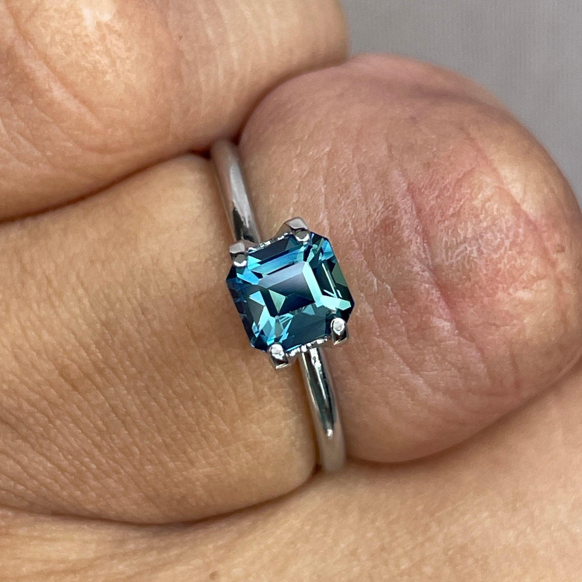 bluish green sapphire september birthstone