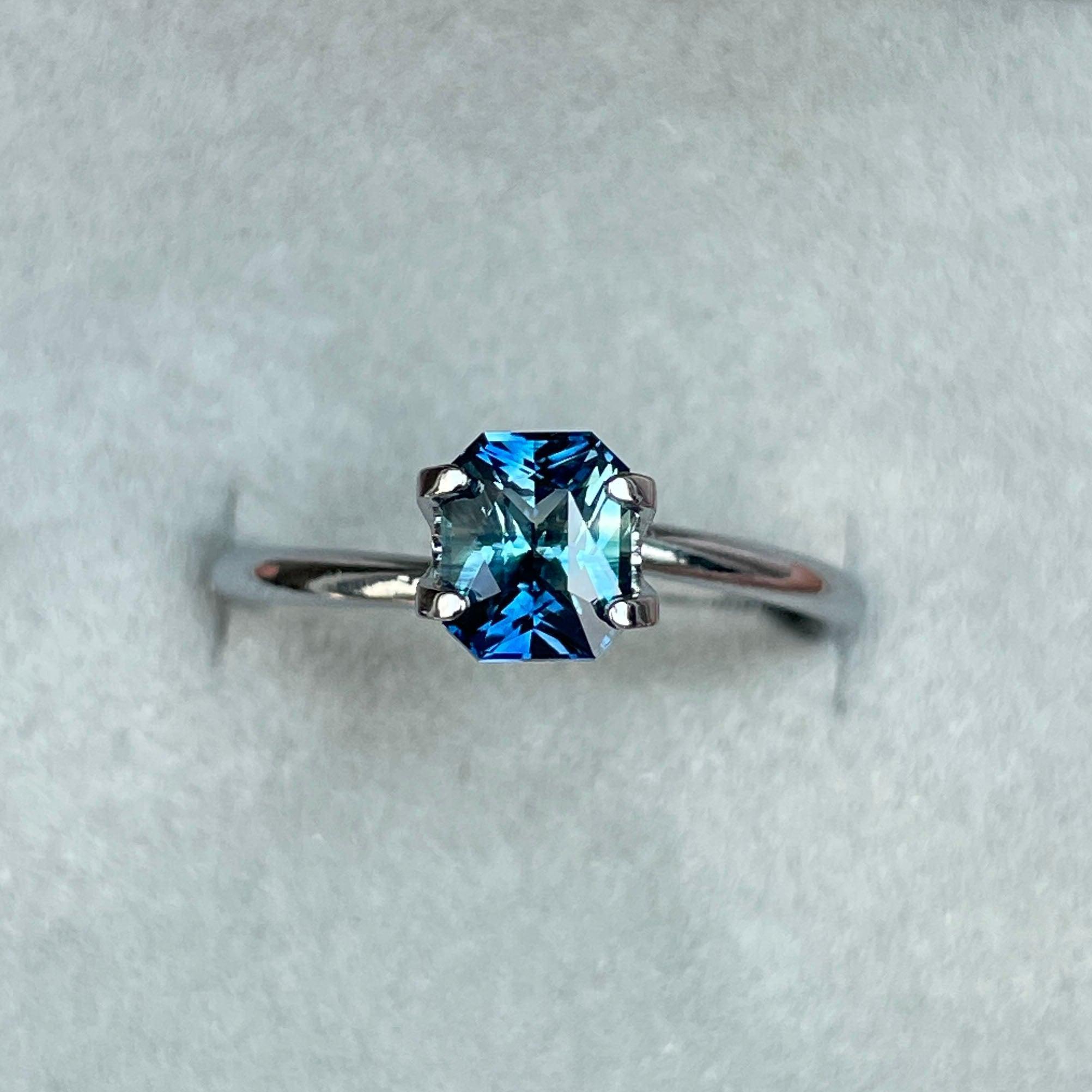 bluish green sapphire september birthstone