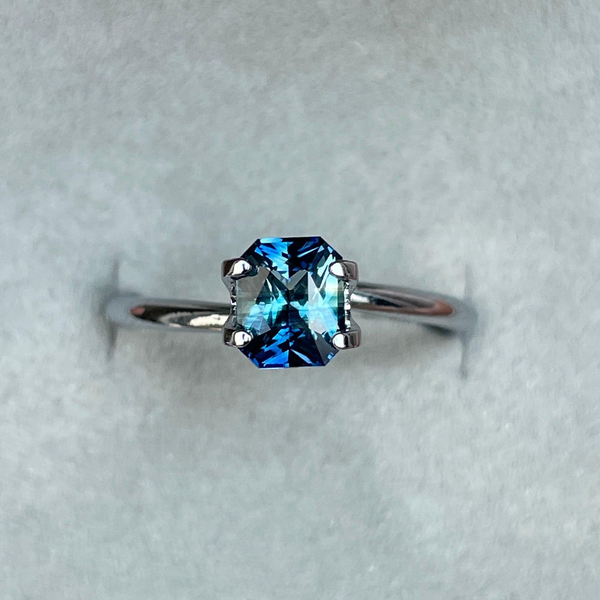 bluish green sapphire september birthstone