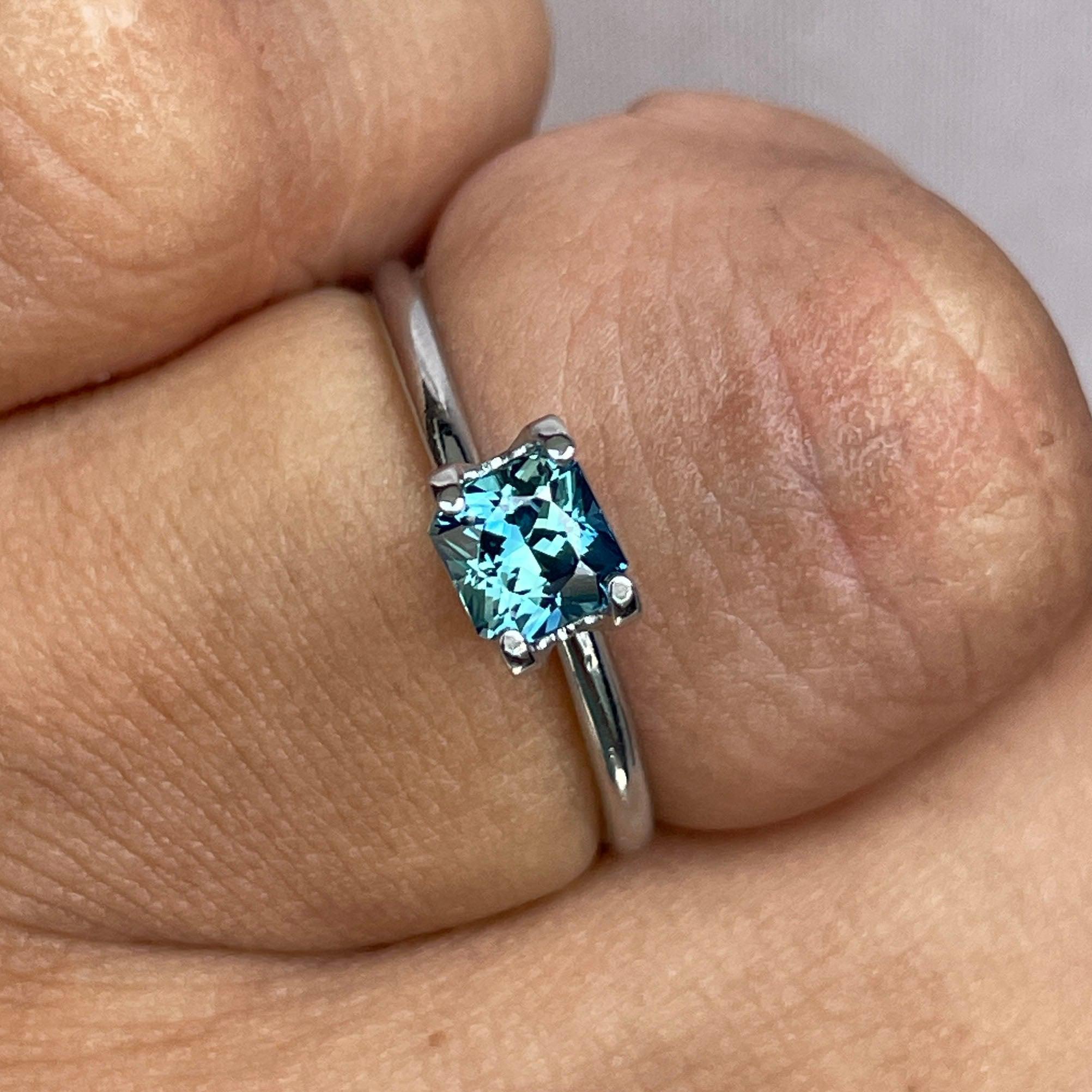 bluish green sapphire september birthstone