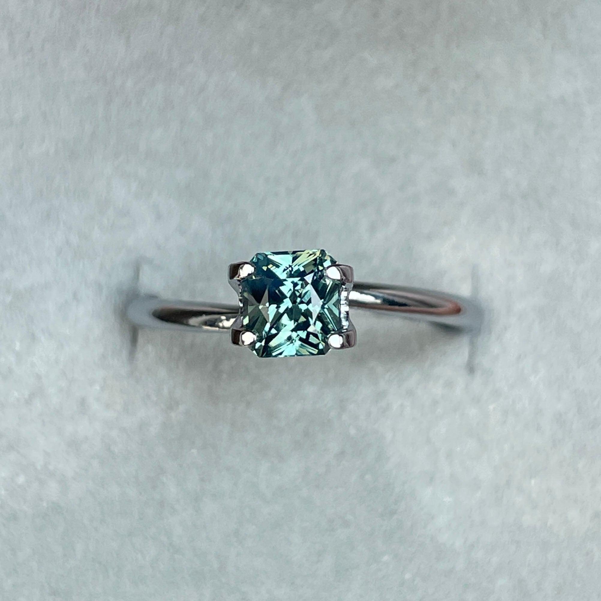 bluish green sapphire september birthstone