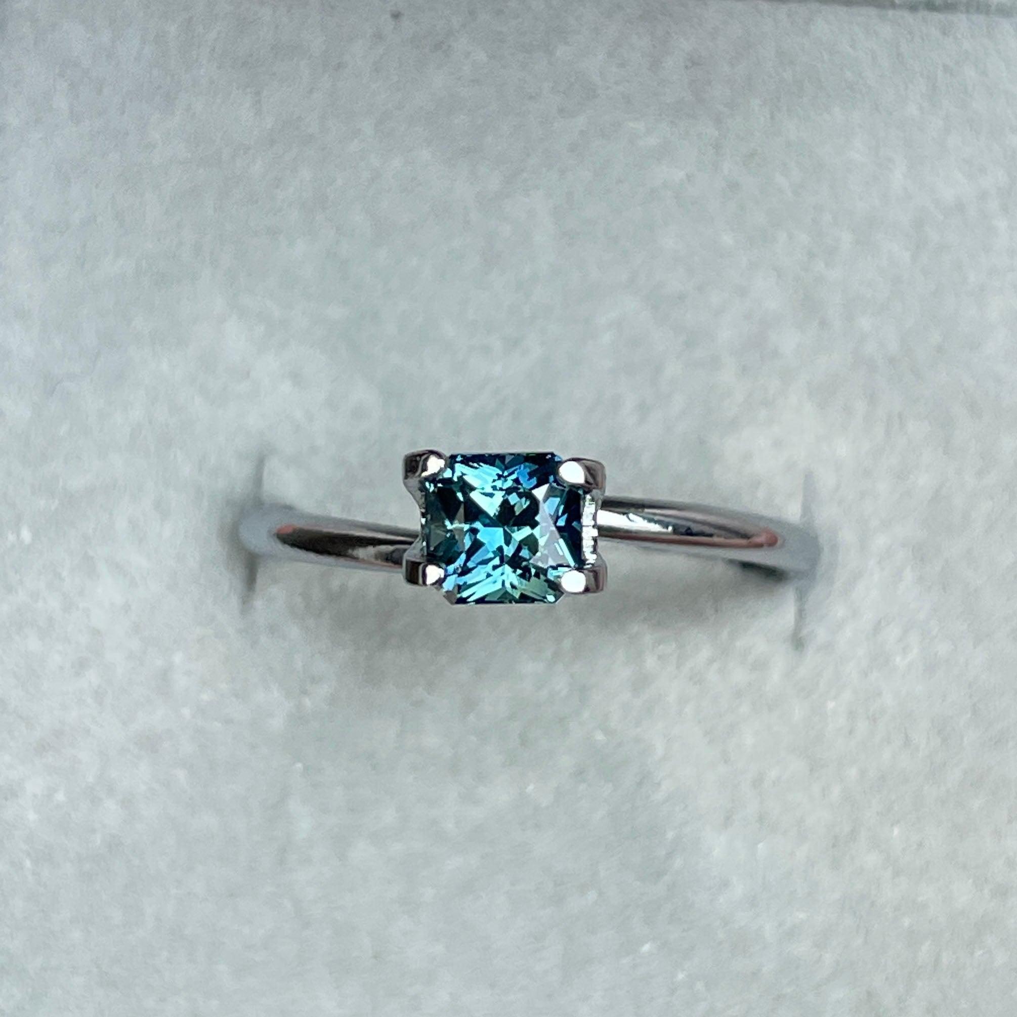 bluish green sapphire september birthstone