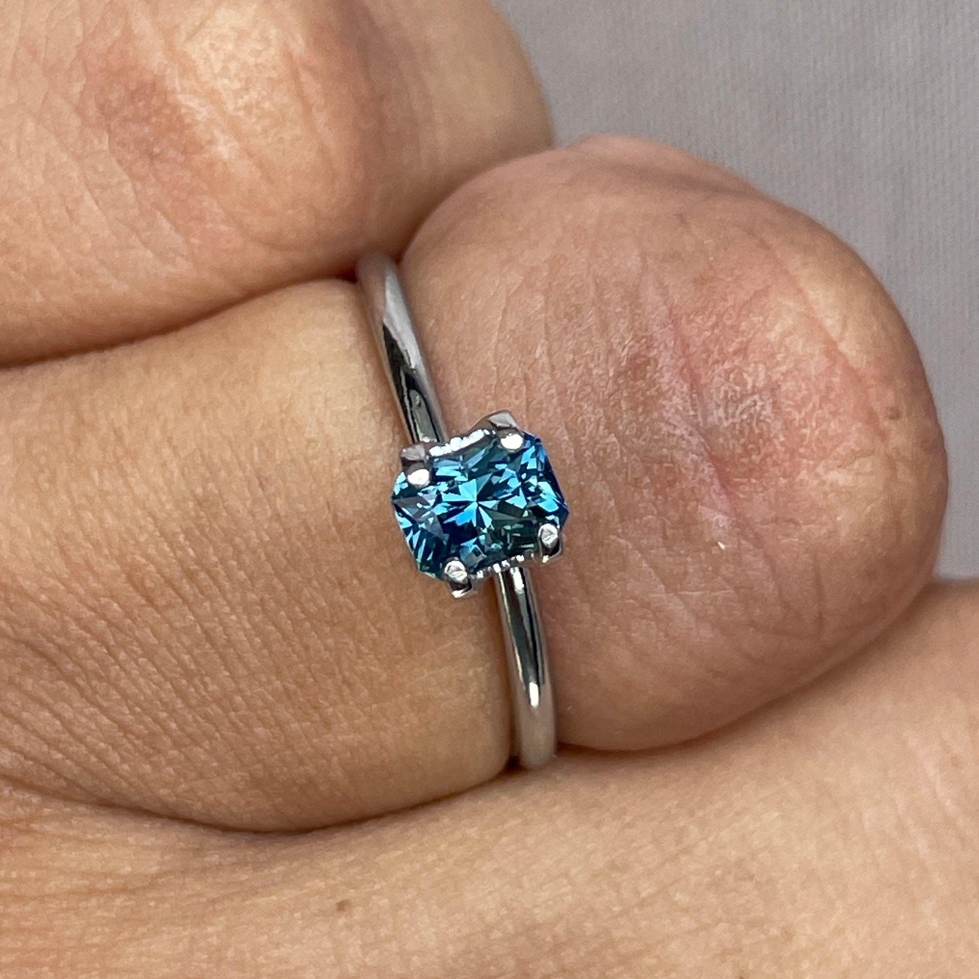 bluish green sapphire september birthstone