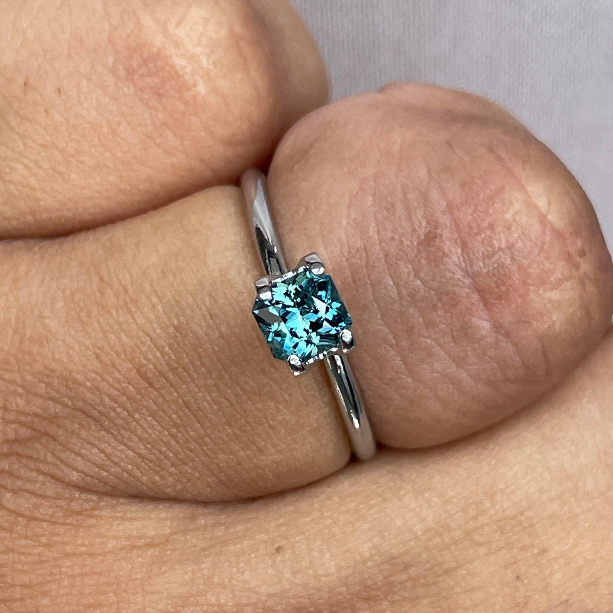 bluish green sapphire september birthstone
