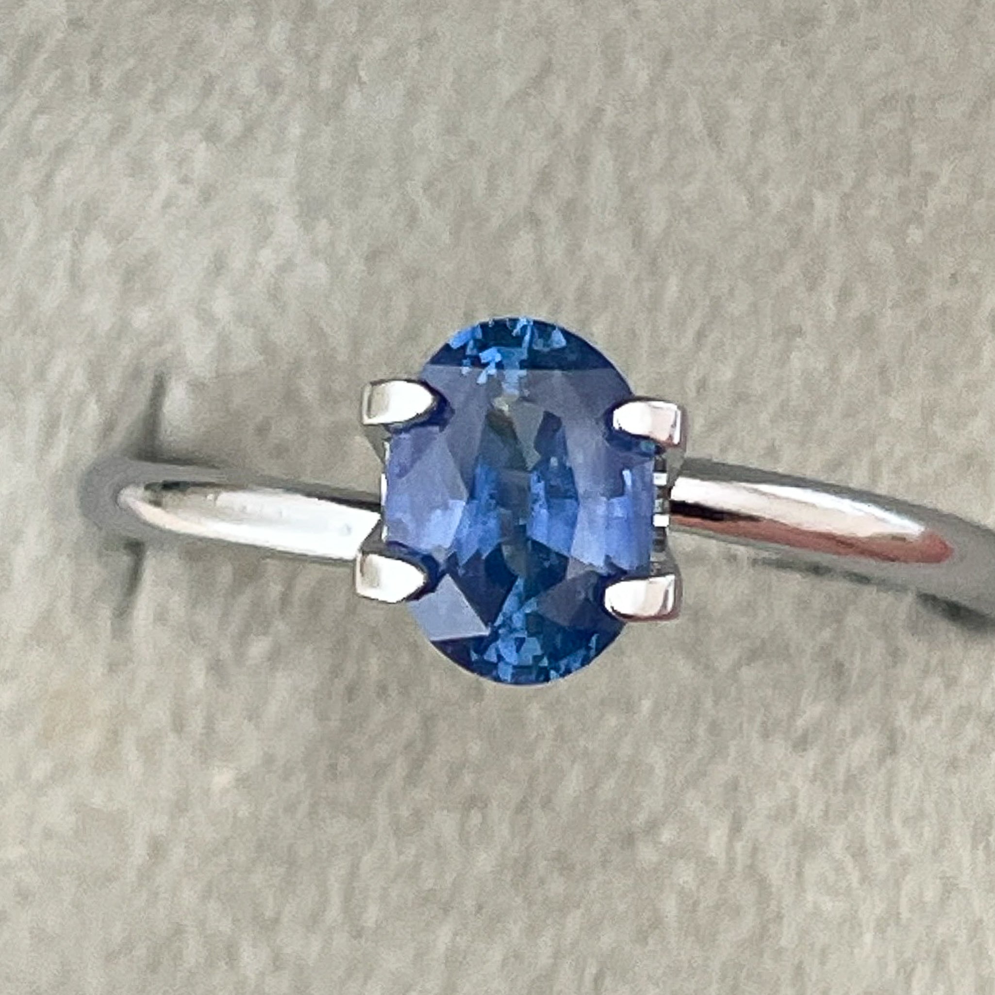 Natural Ceylon Blue Sapphire 0.97 Ct oval cut loose gemstone by NASHGEMS, ideal for engagement rings or jewelry settings.