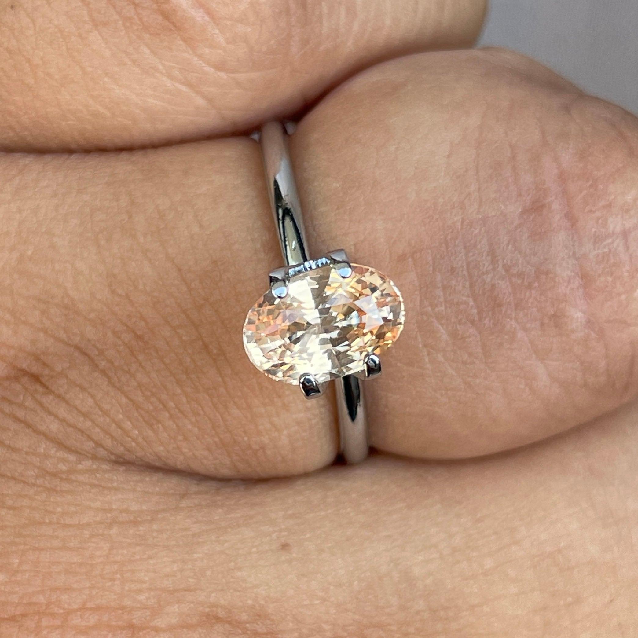 champagne sapphire stone