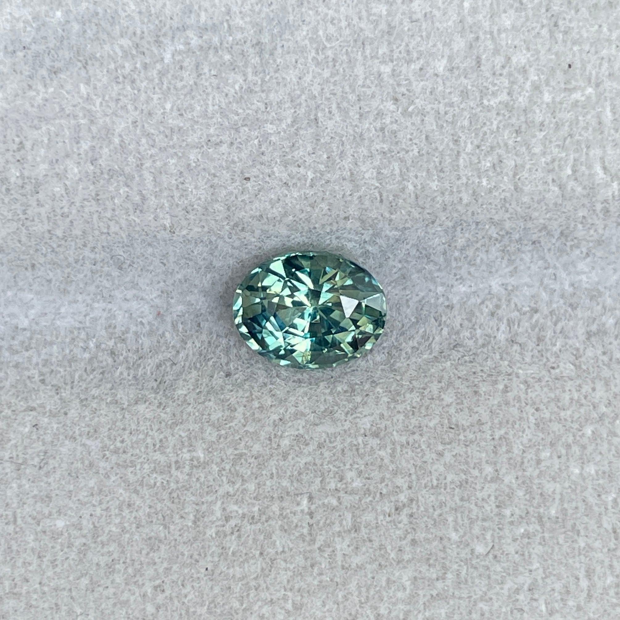 green sapphire loose gemstone 