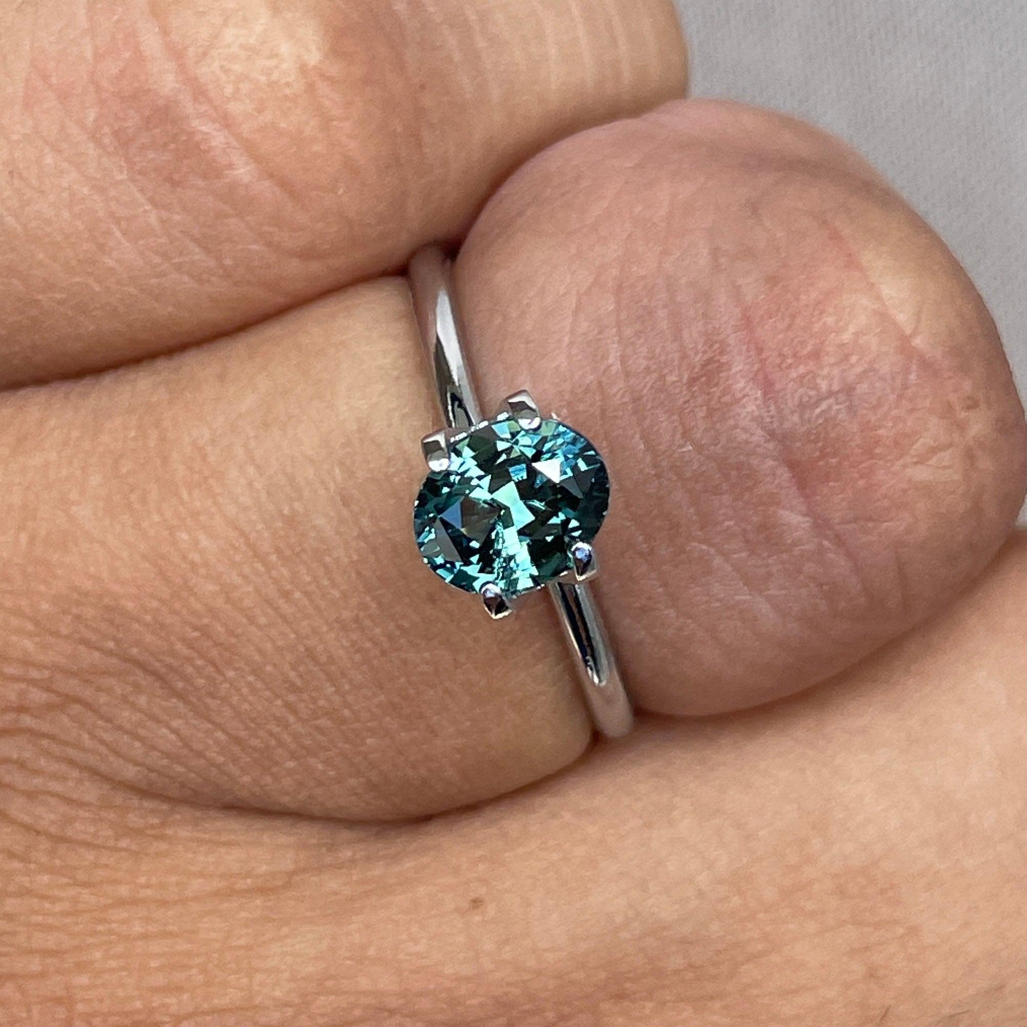 green sapphire loose gemstone 