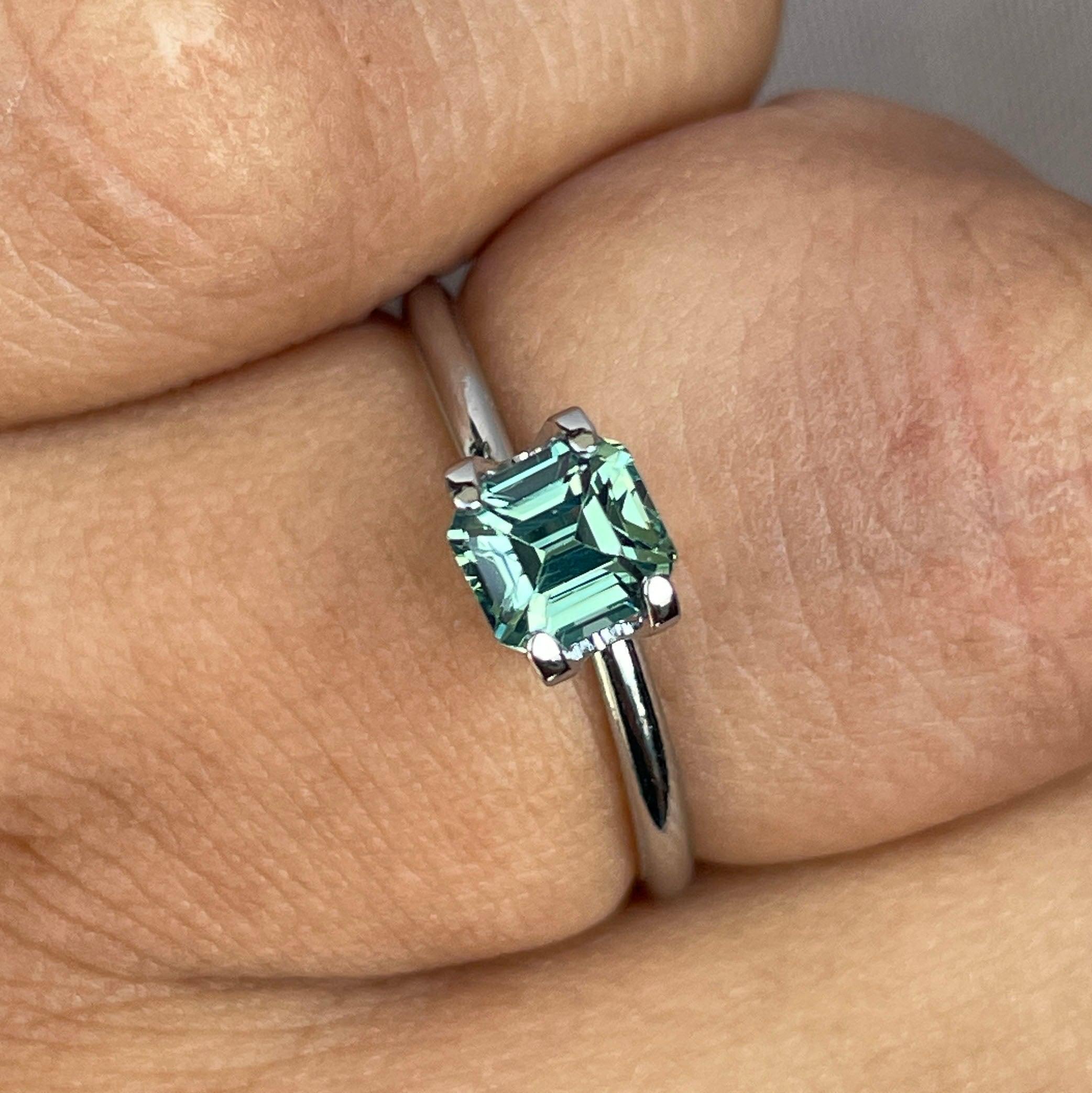 green sapphire loose gemstone 