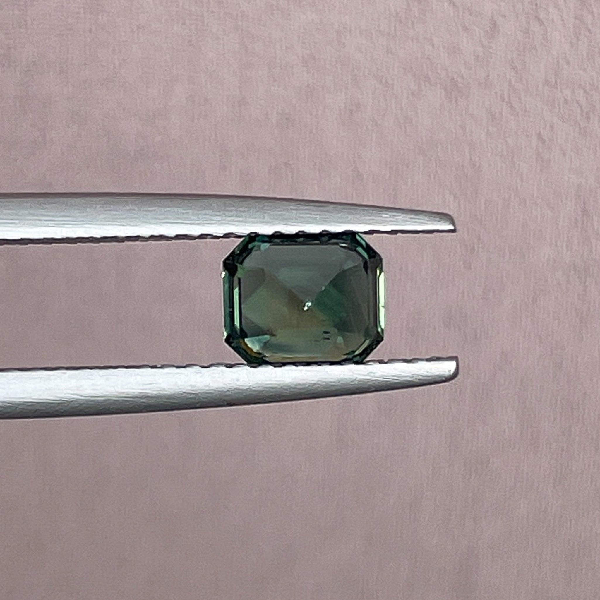 Emerald cut natural green sapphire loose gemstone, 1.04 Ct teal sapphire for engagement rings or custom jewelry by NASHGEMS.