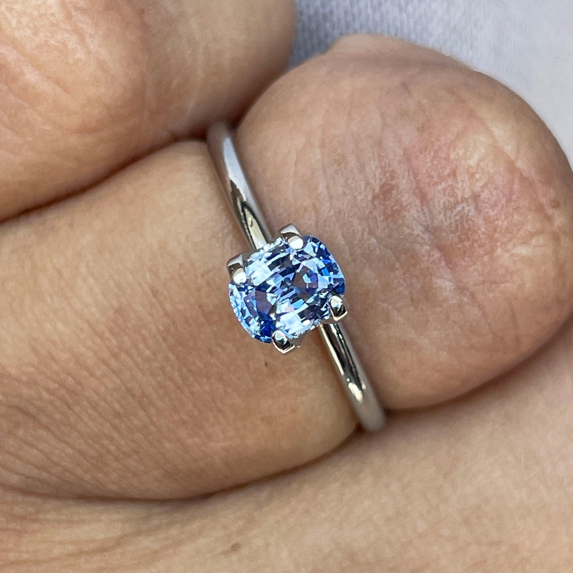 light blue colored gemstones