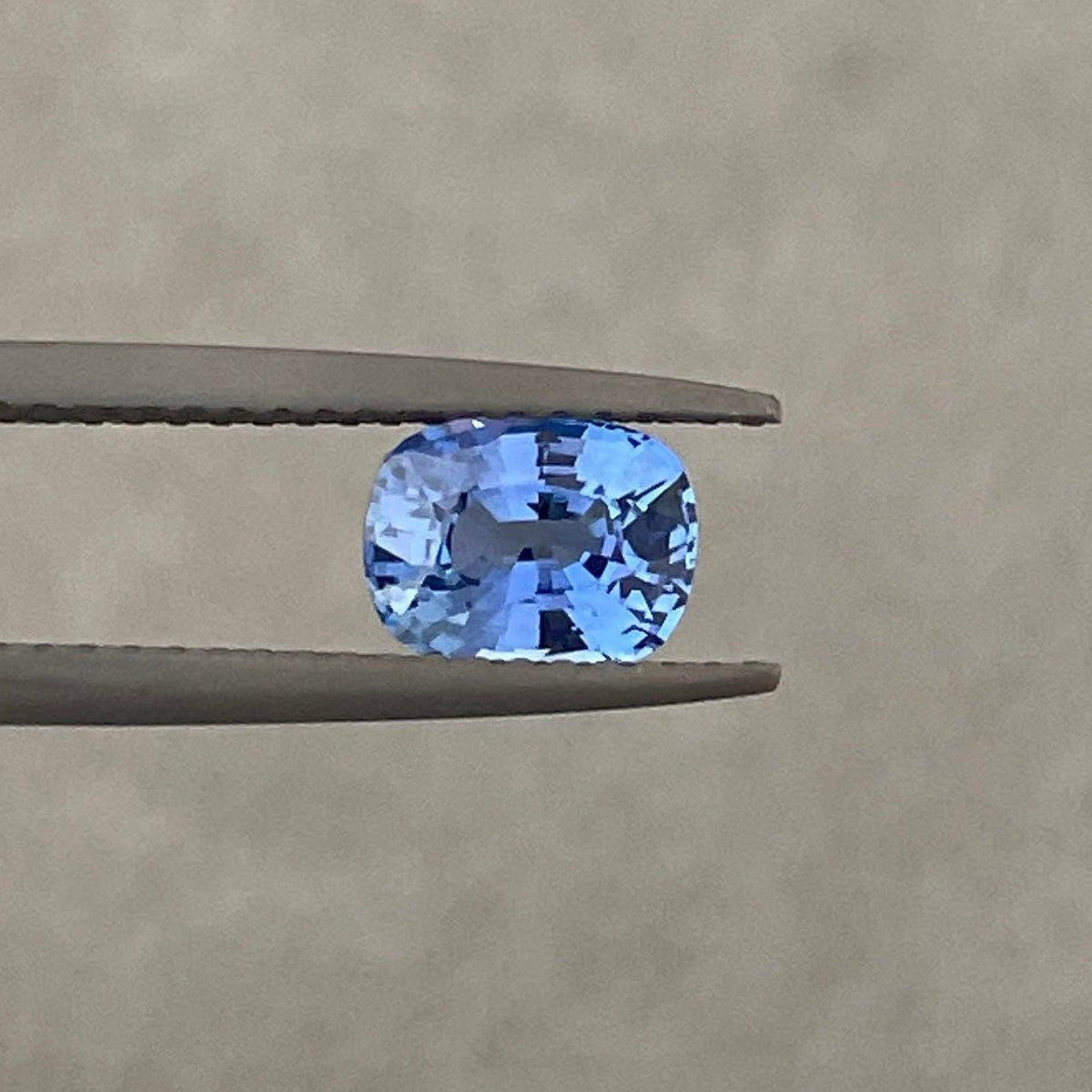 Light blue colored gemstone from NASHGEMS, 1.12 ct Sri Lankan blue sapphire, luxury women's birthstone jewelry, Ceylon sapphire ring.
