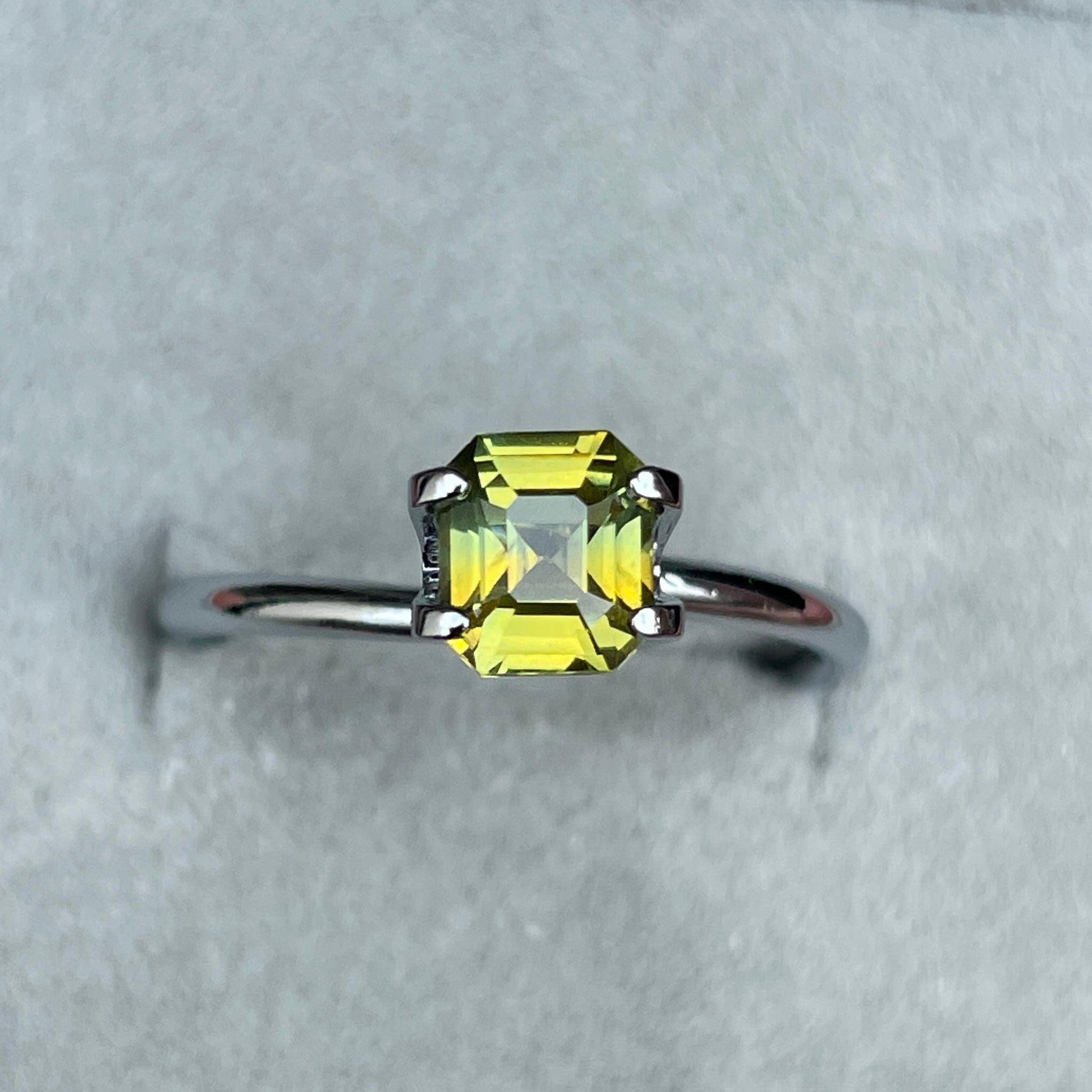 light green sapphire gemstone