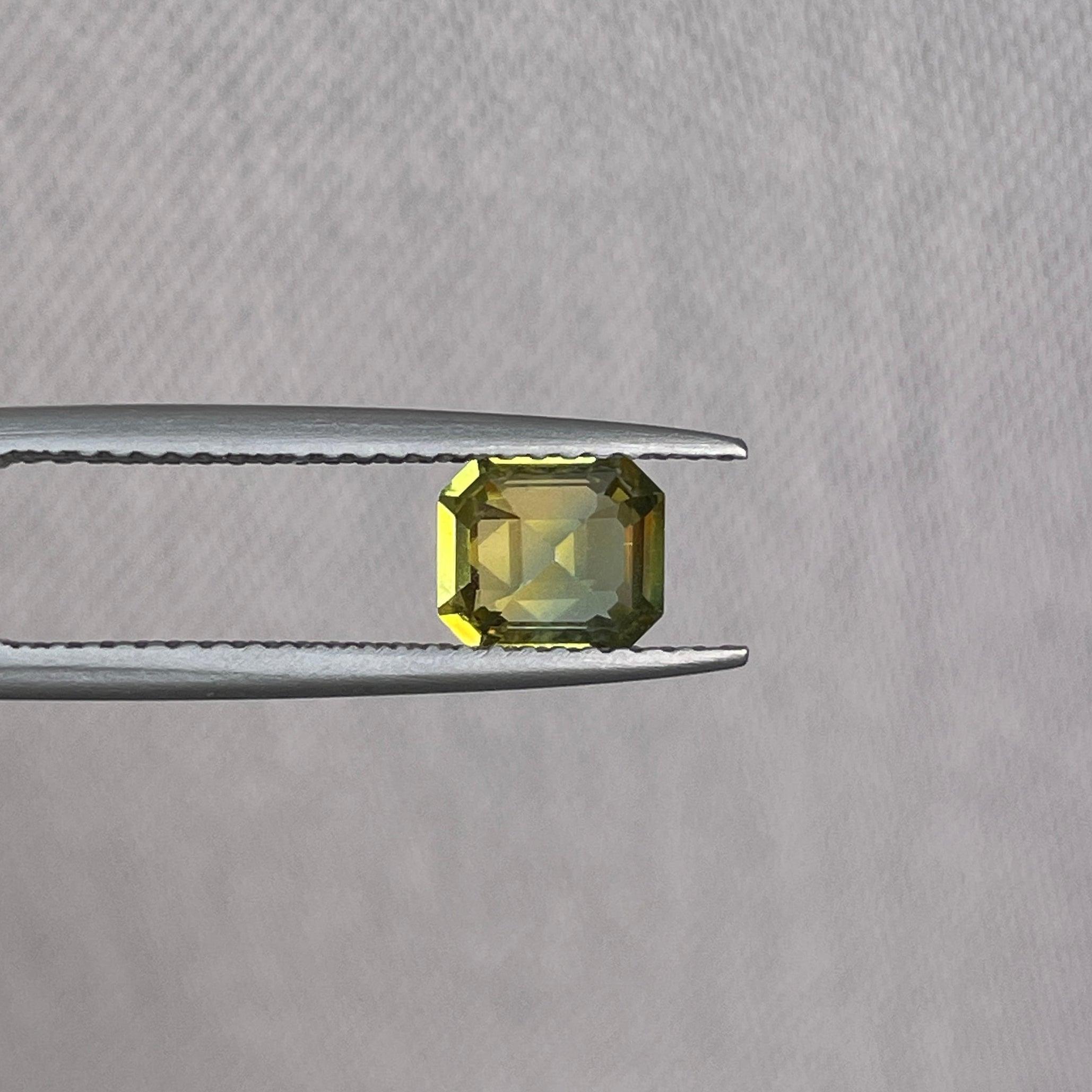 light green sapphire gemstone