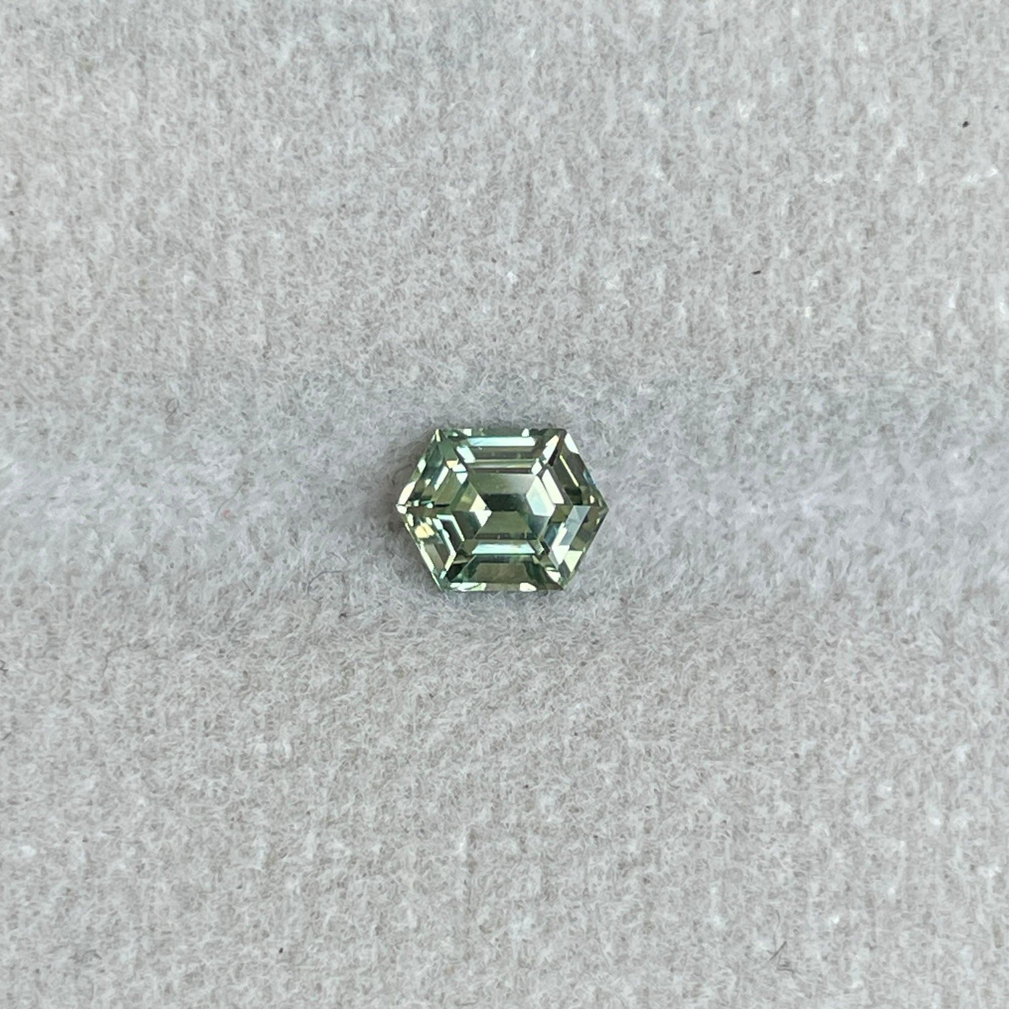 light green sapphire gemstone