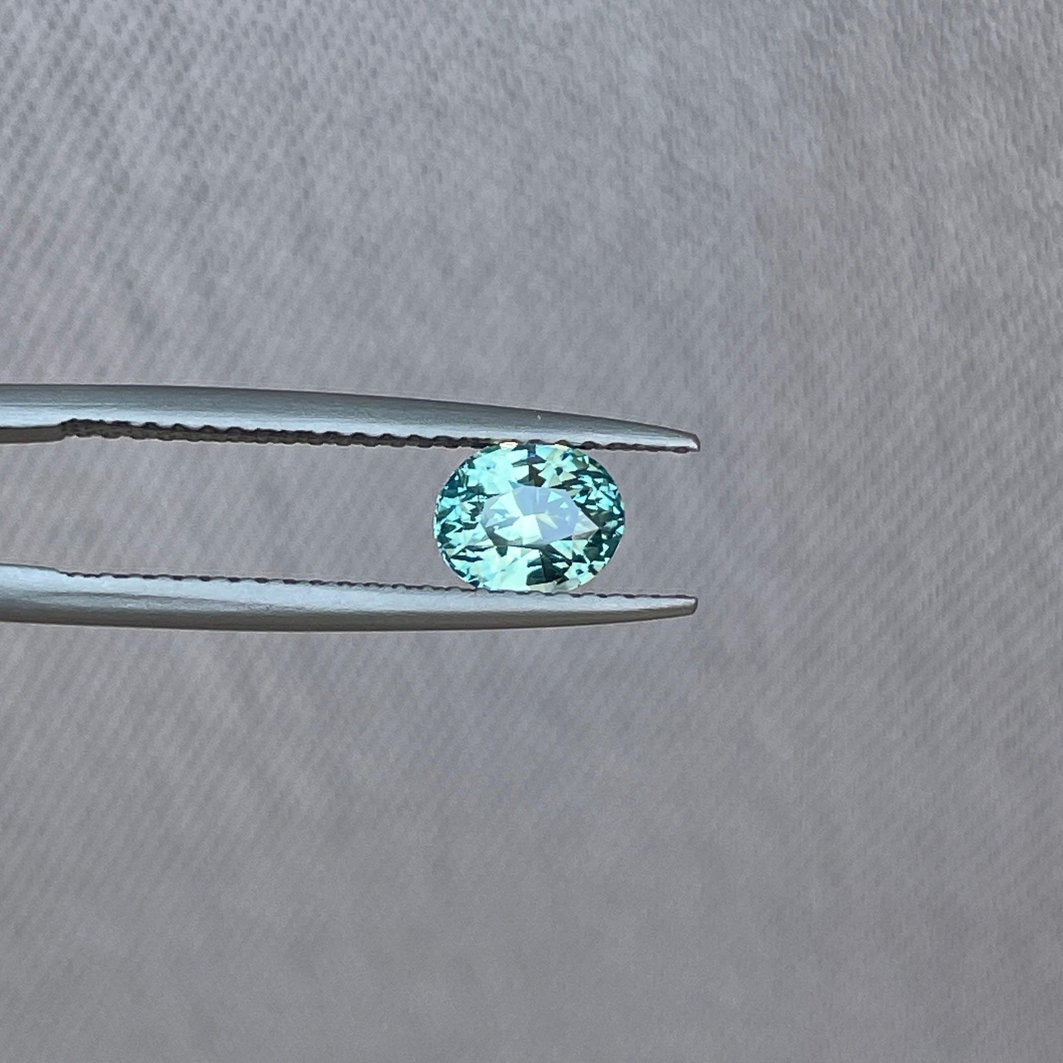 light green sapphire gemstone
