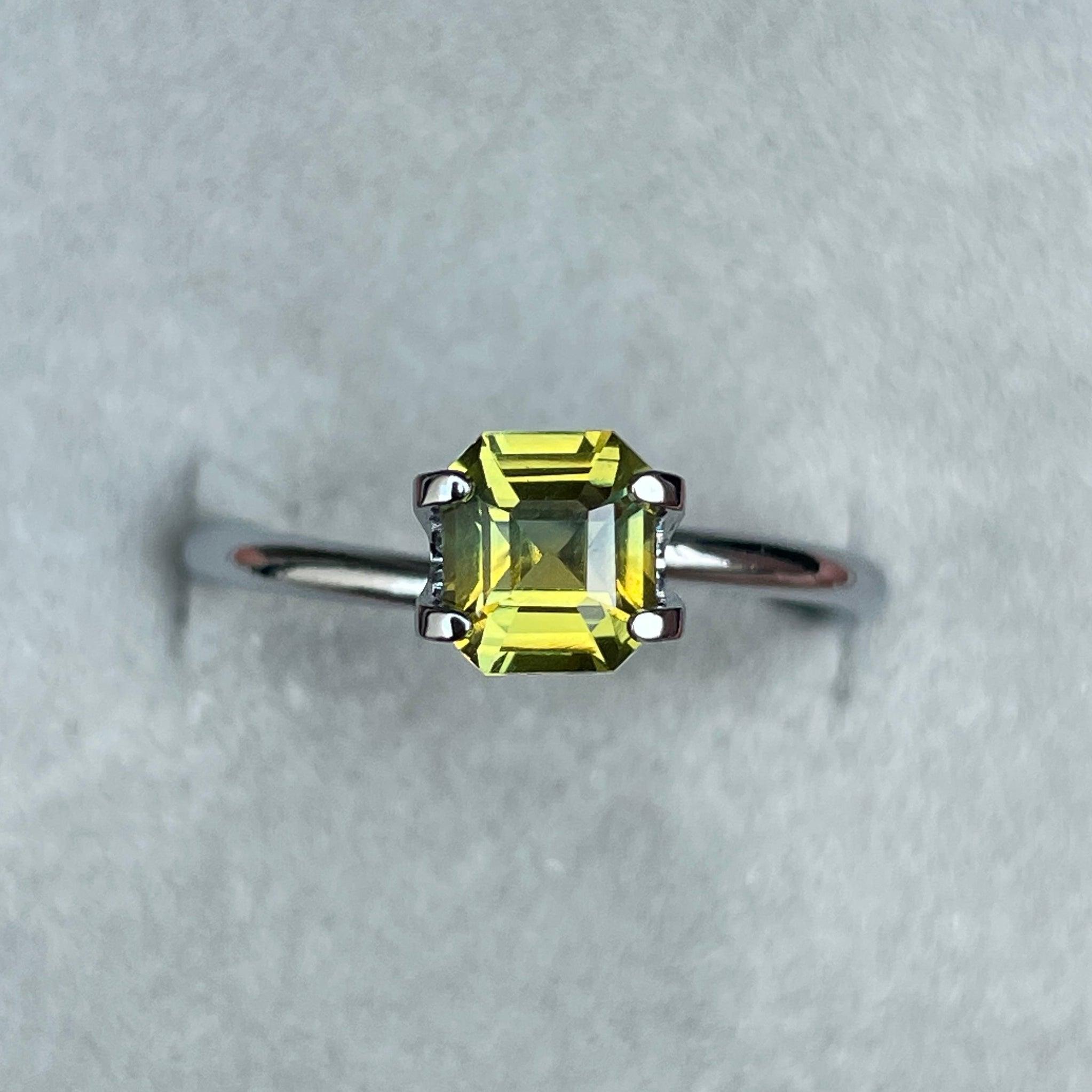 light green sapphire gemstone