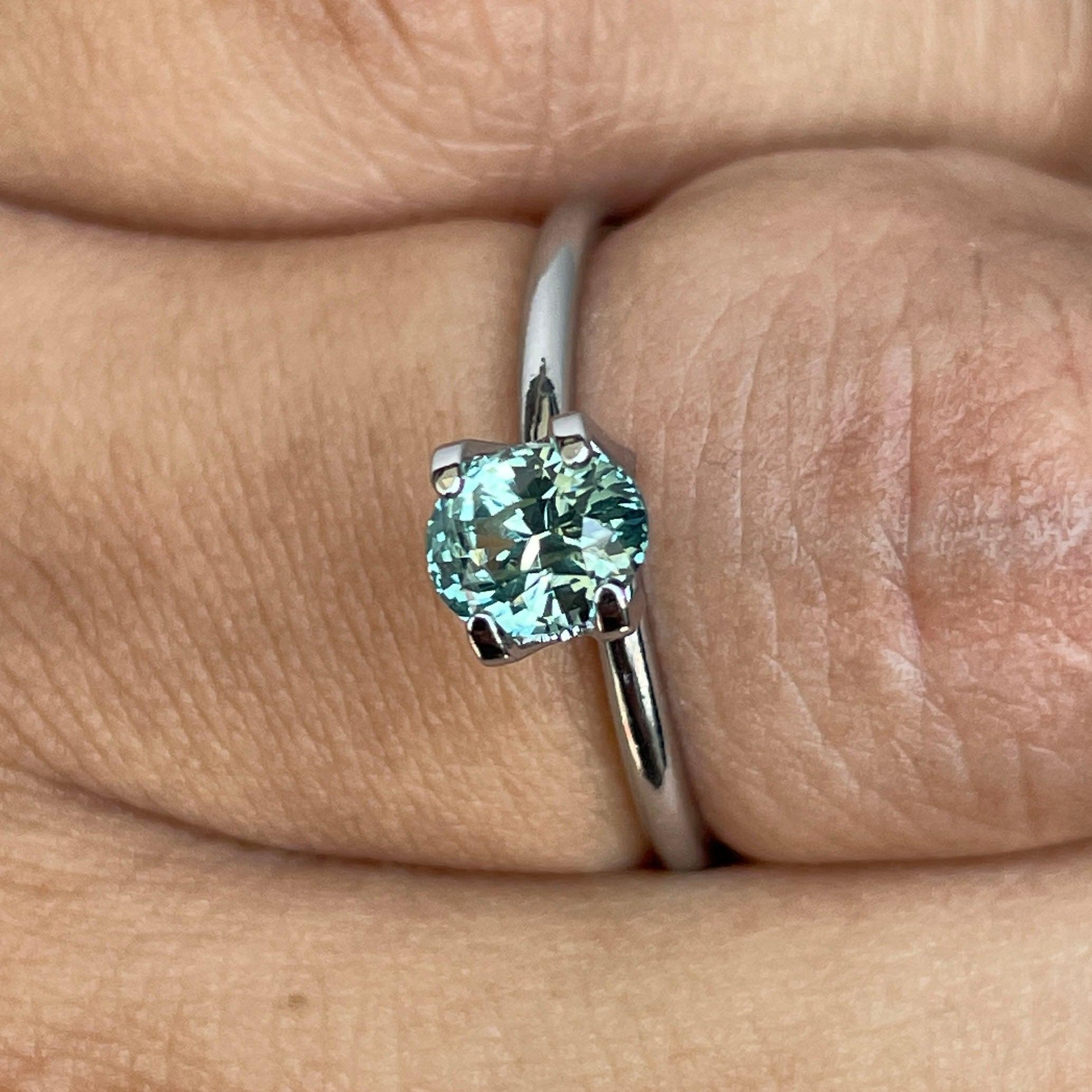 light green sapphire gemstone