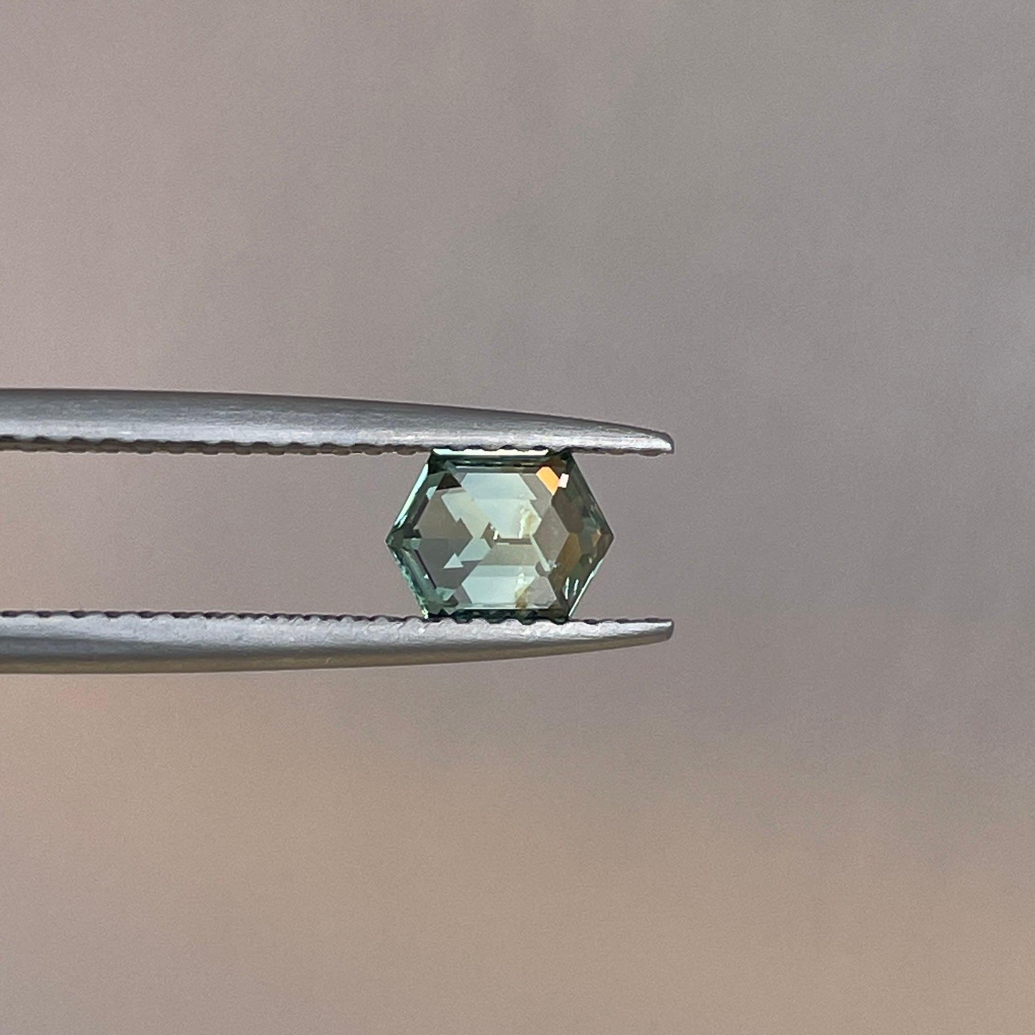 light green sapphire gemstone