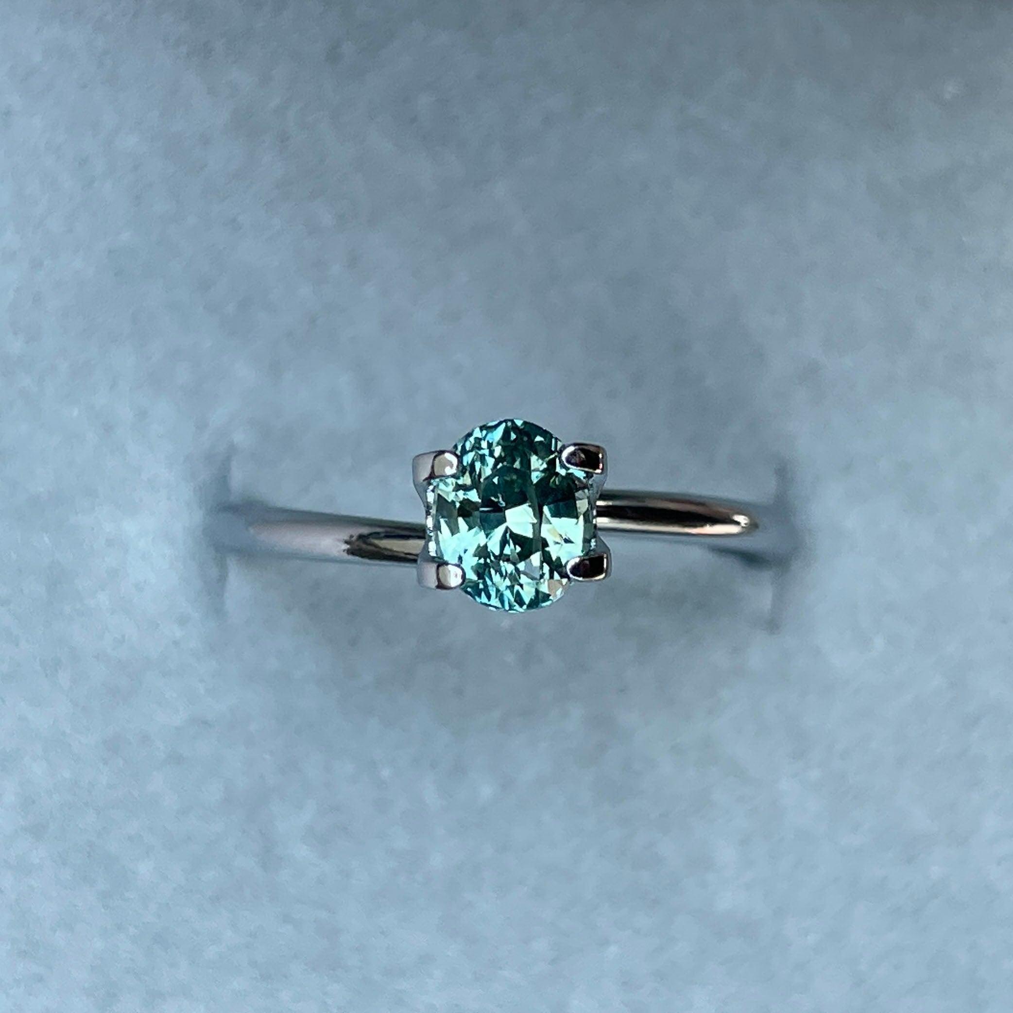 light green sapphire gemstone