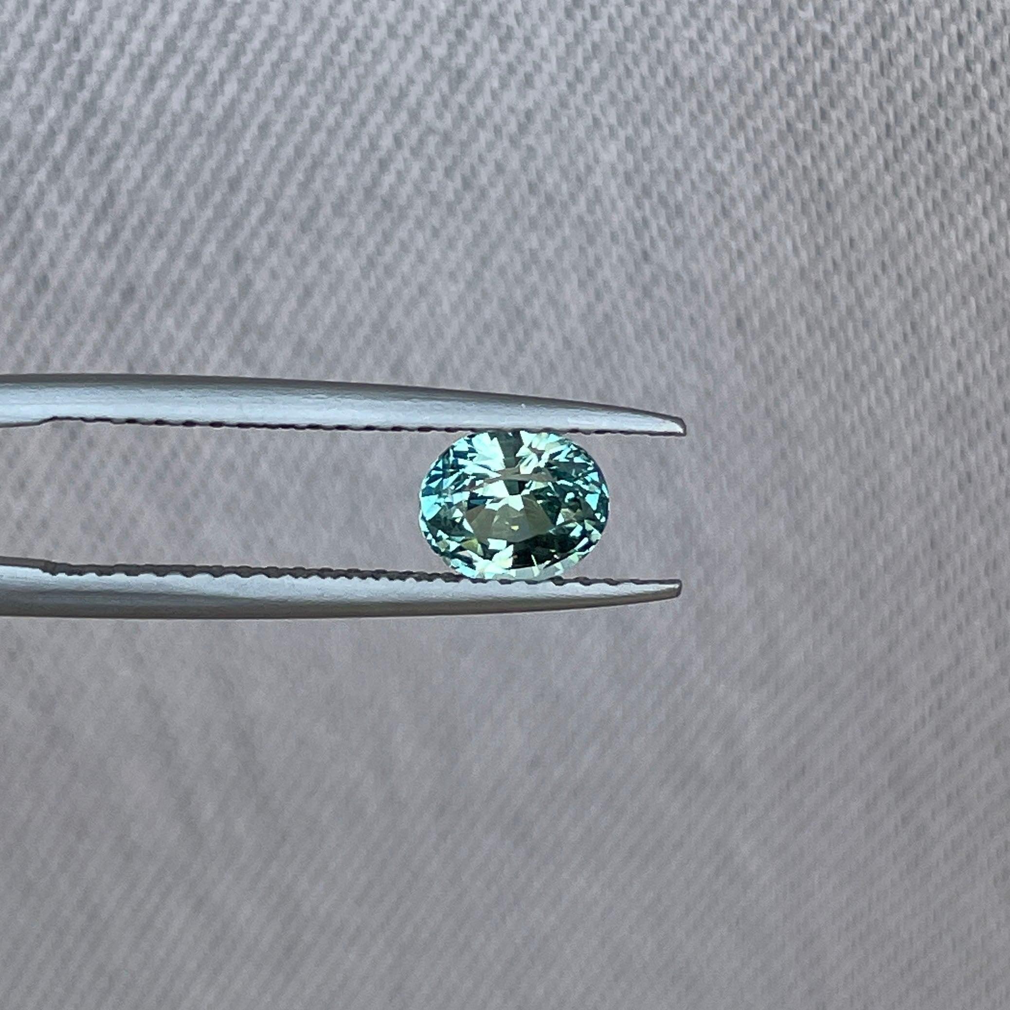 light green sapphire gemstone