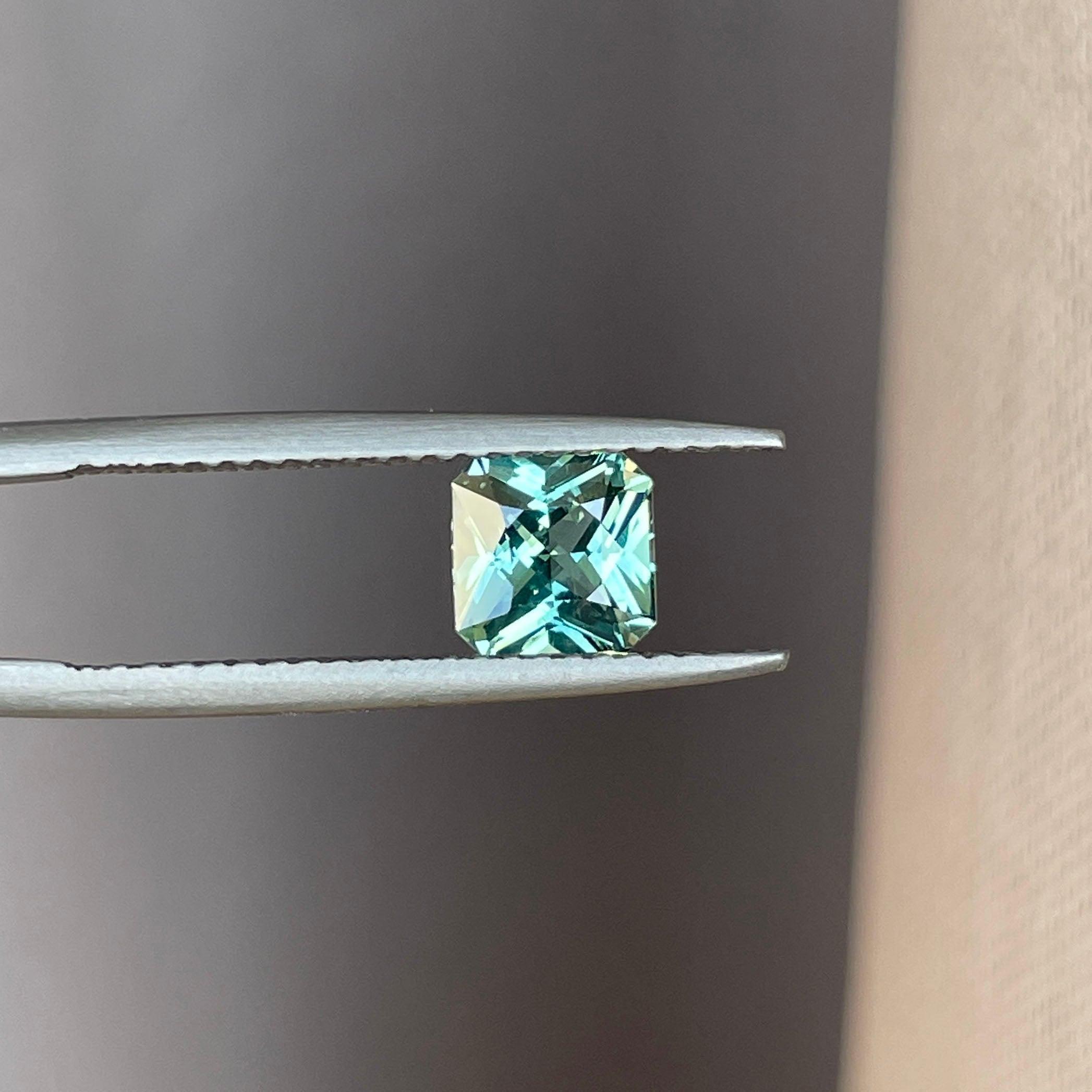 light green sapphire gemstone