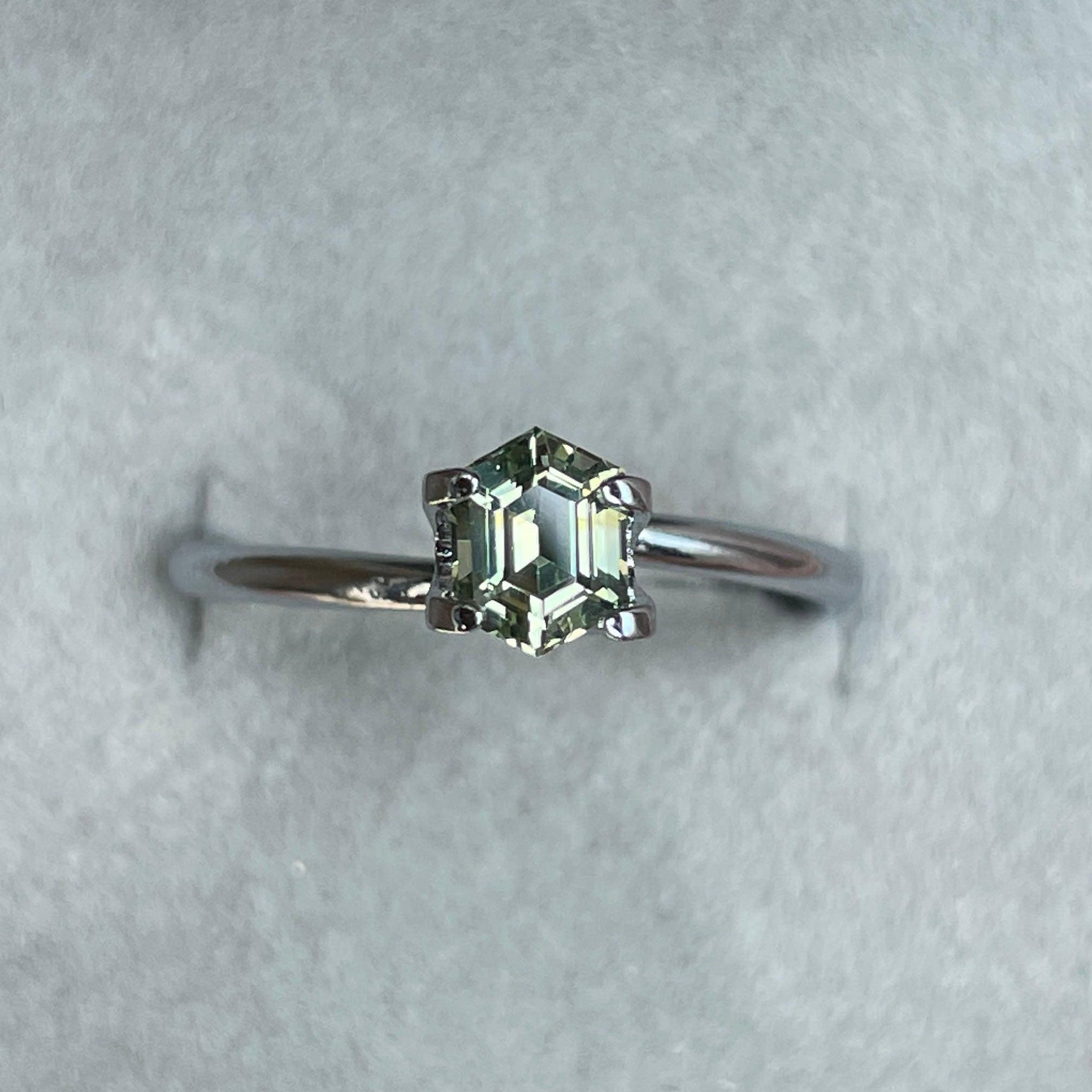 light green sapphire gemstone