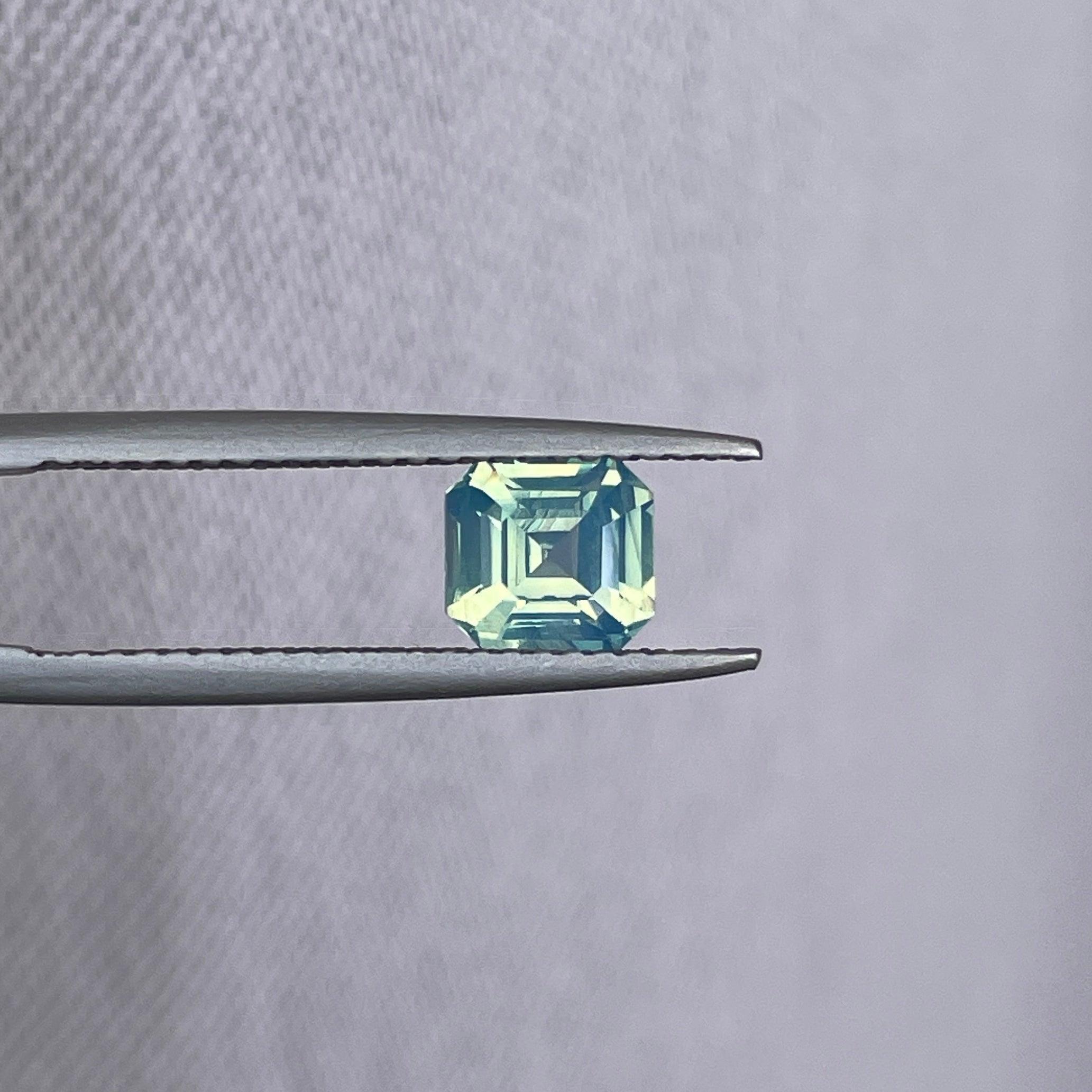 light green sapphire gemstone