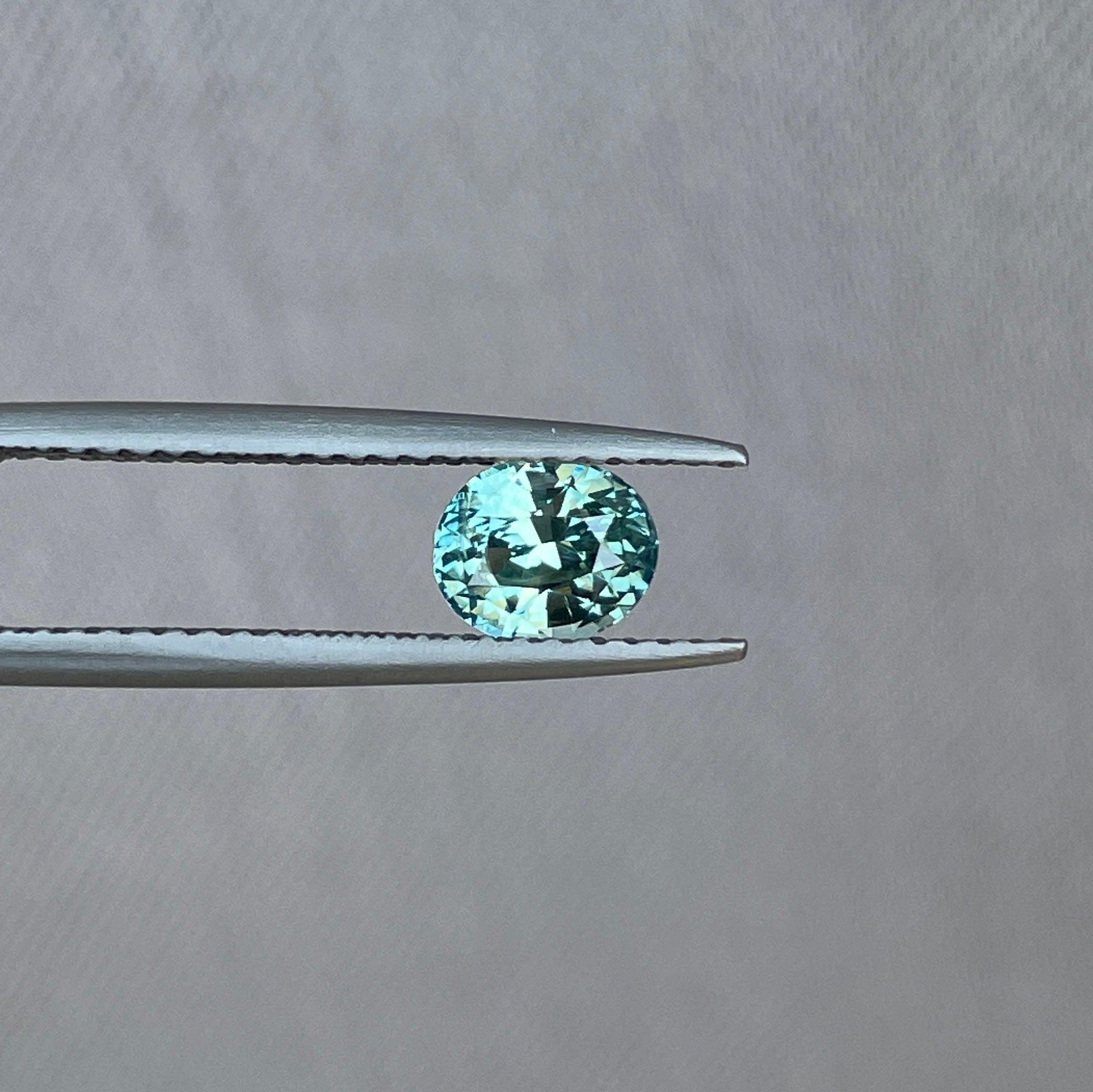 light green sapphire gemstone