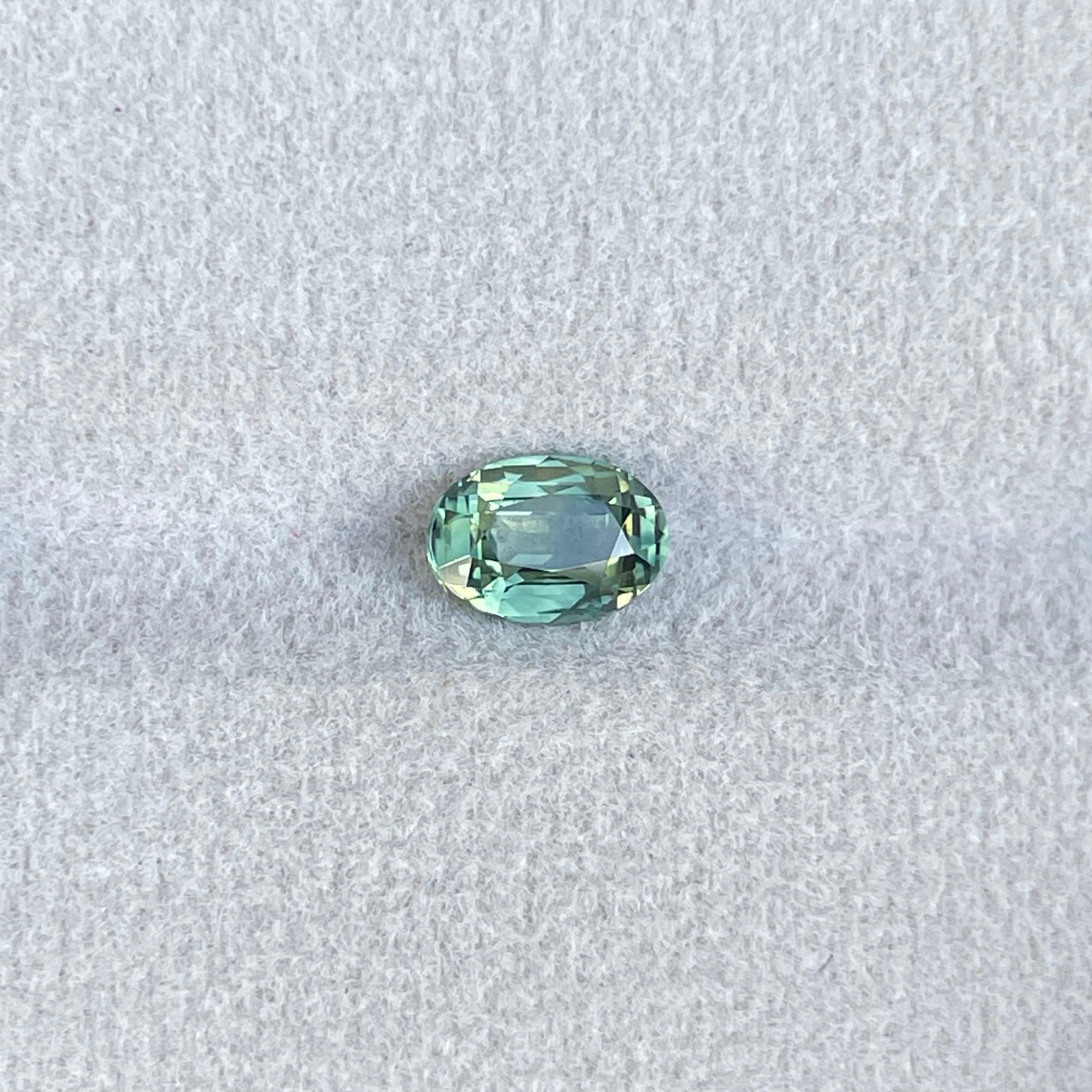 light green sapphire gemstone
