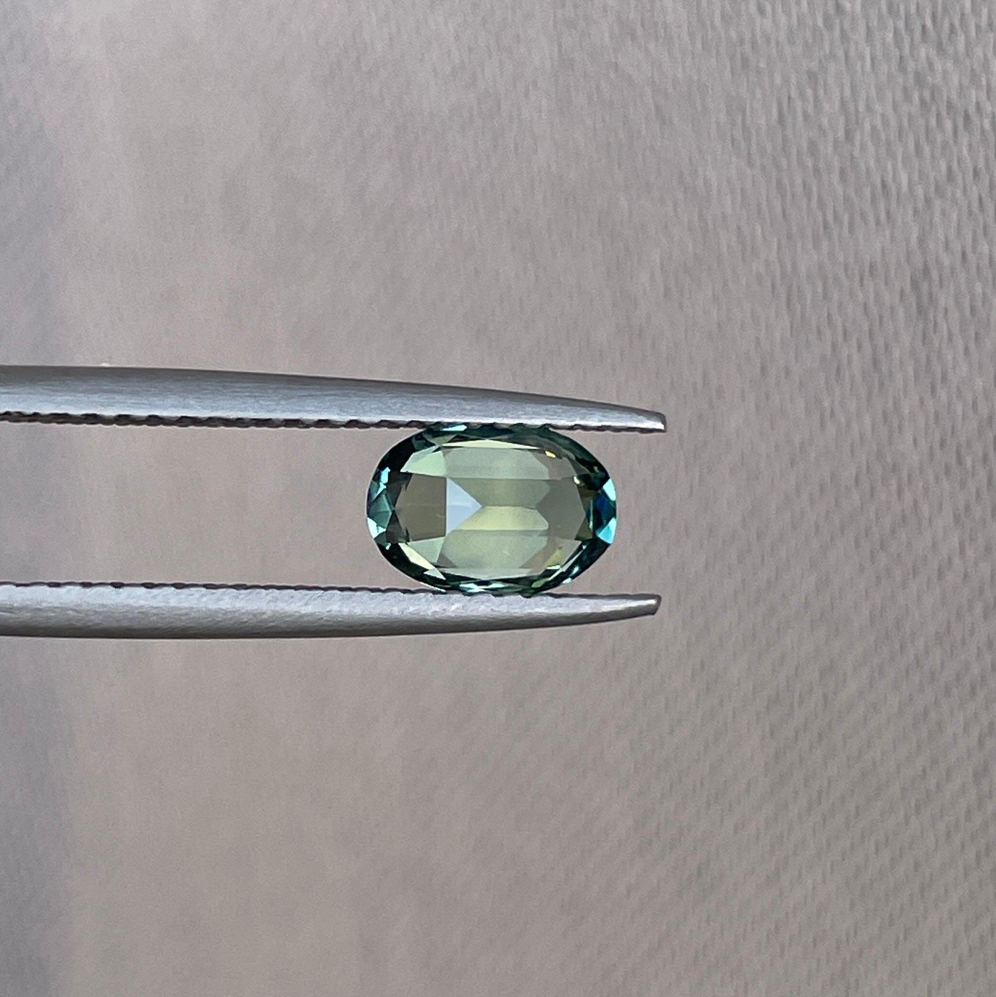 light green sapphire gemstone