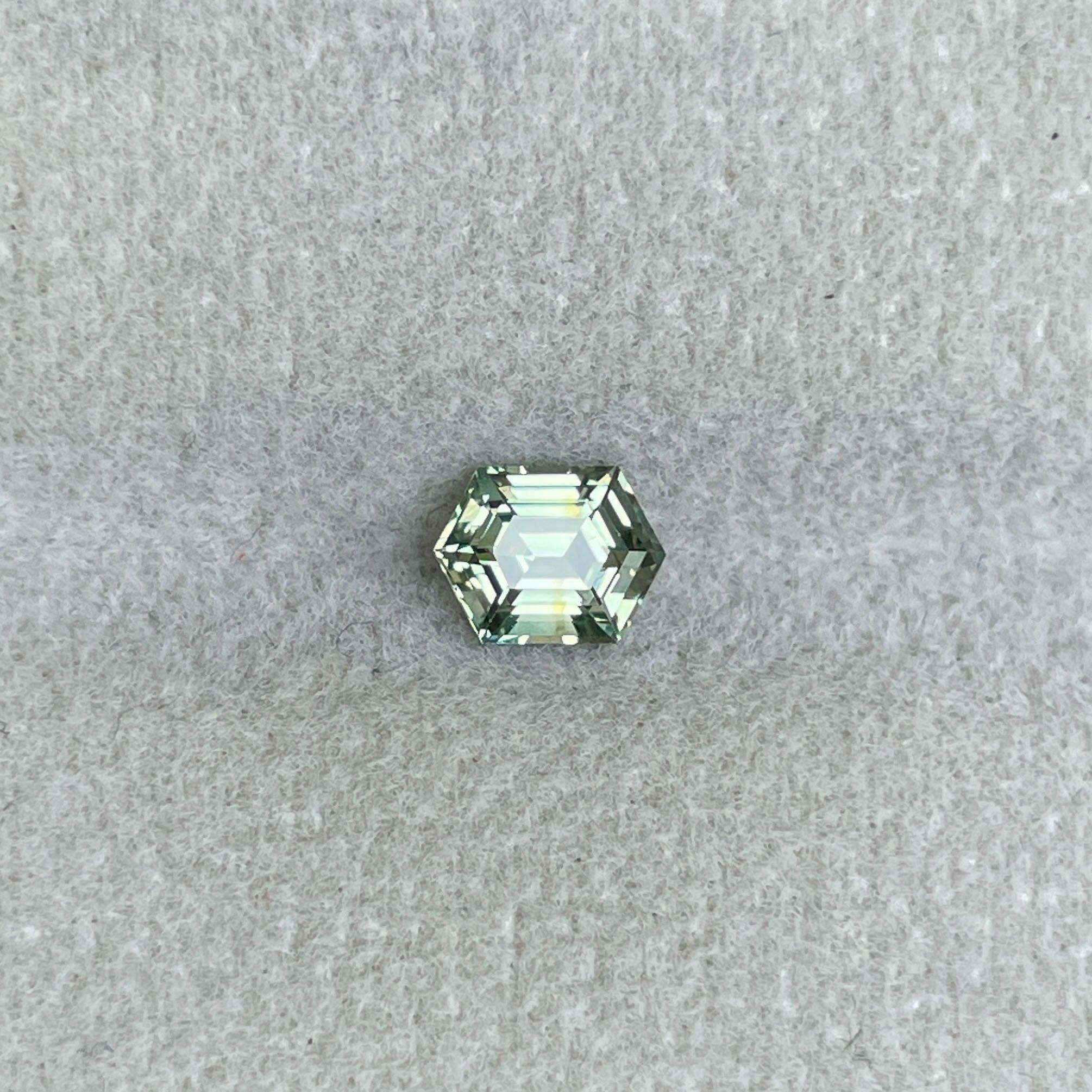 light green sapphire gemstone