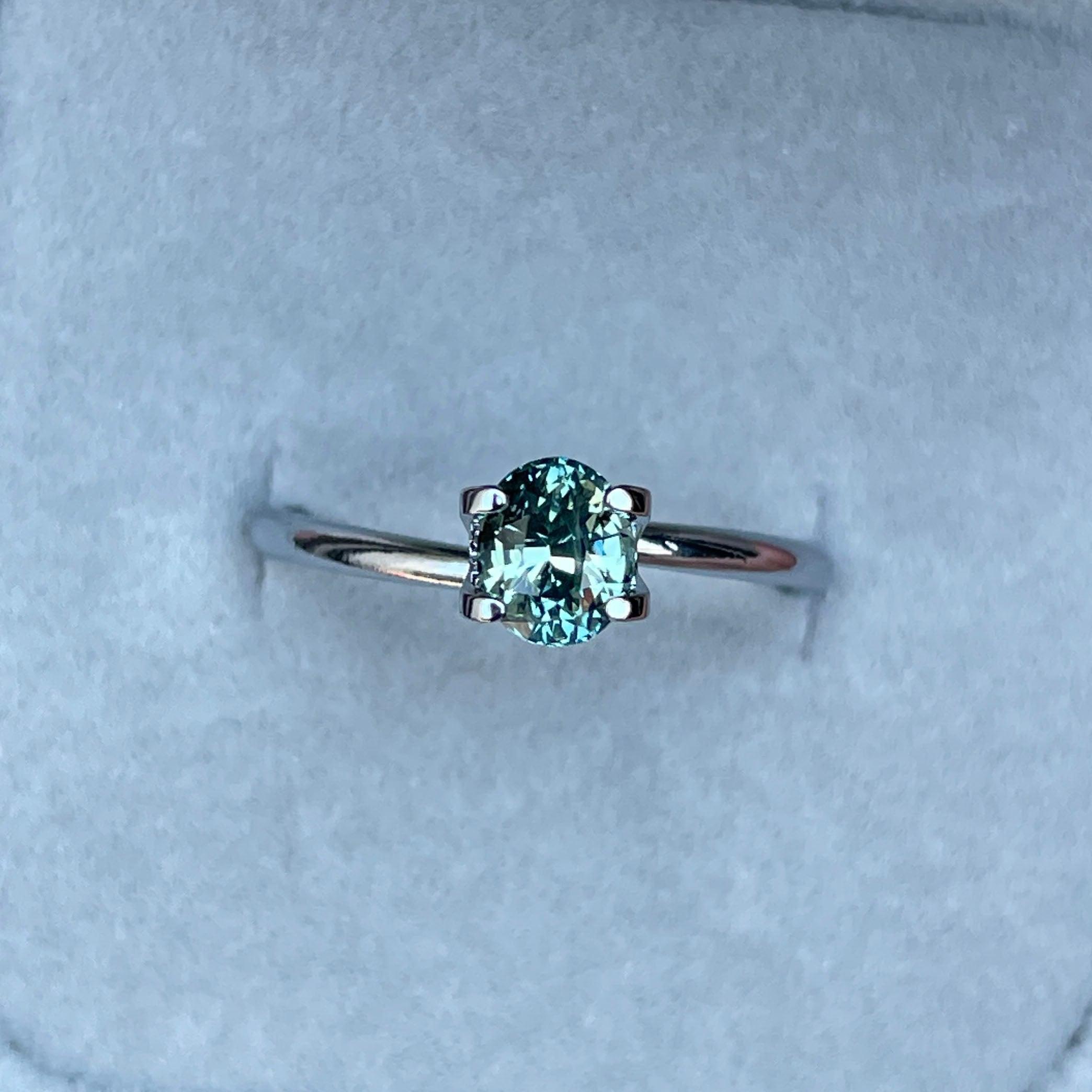 light green sapphire gemstone