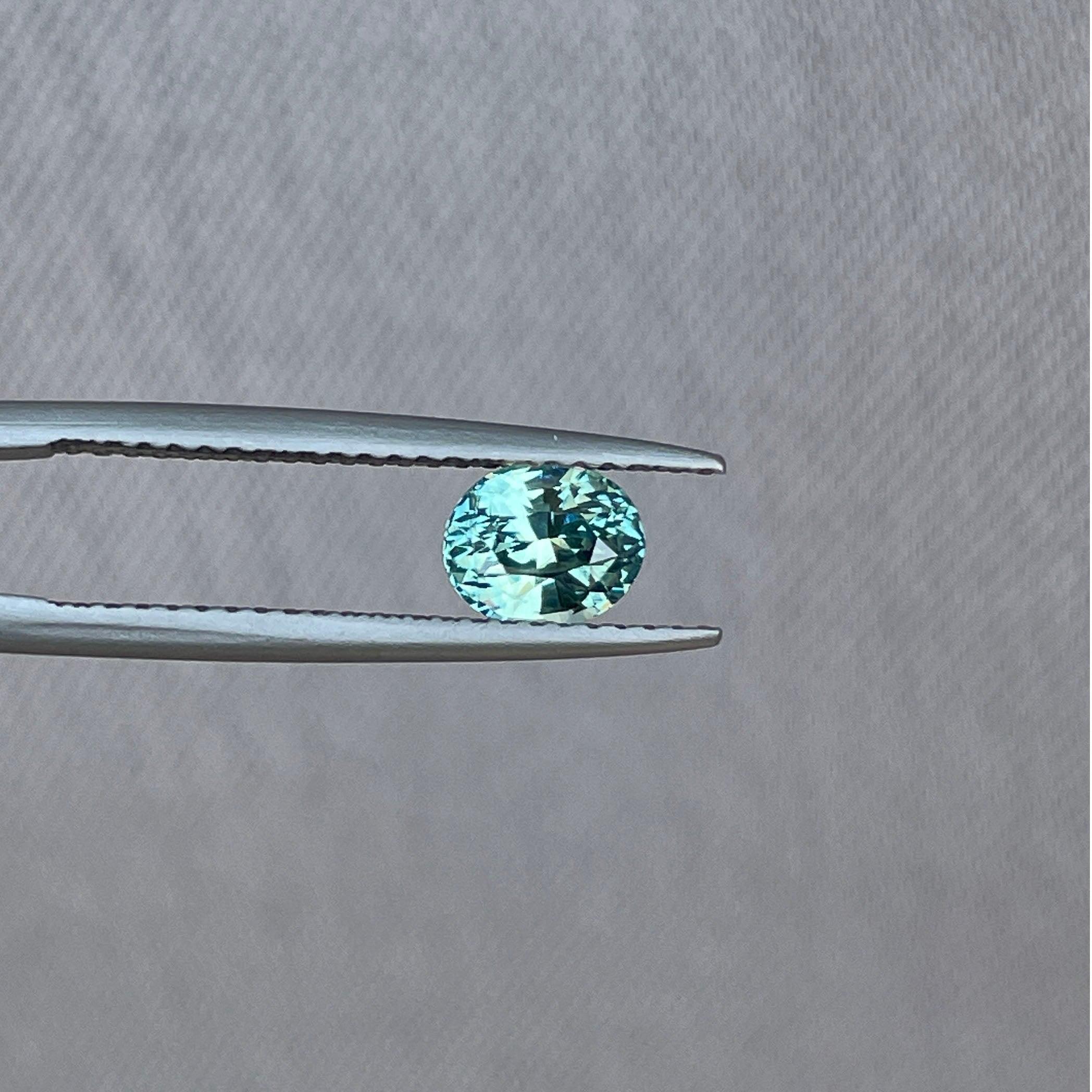 light green sapphire gemstone
