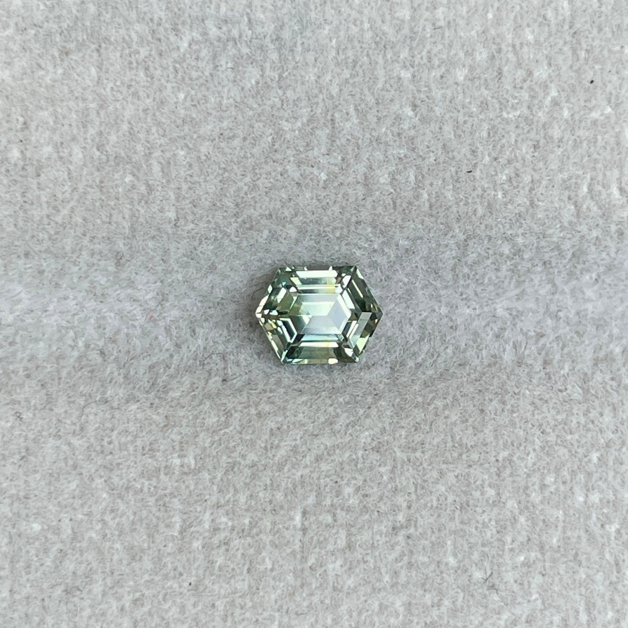 light green sapphire gemstone