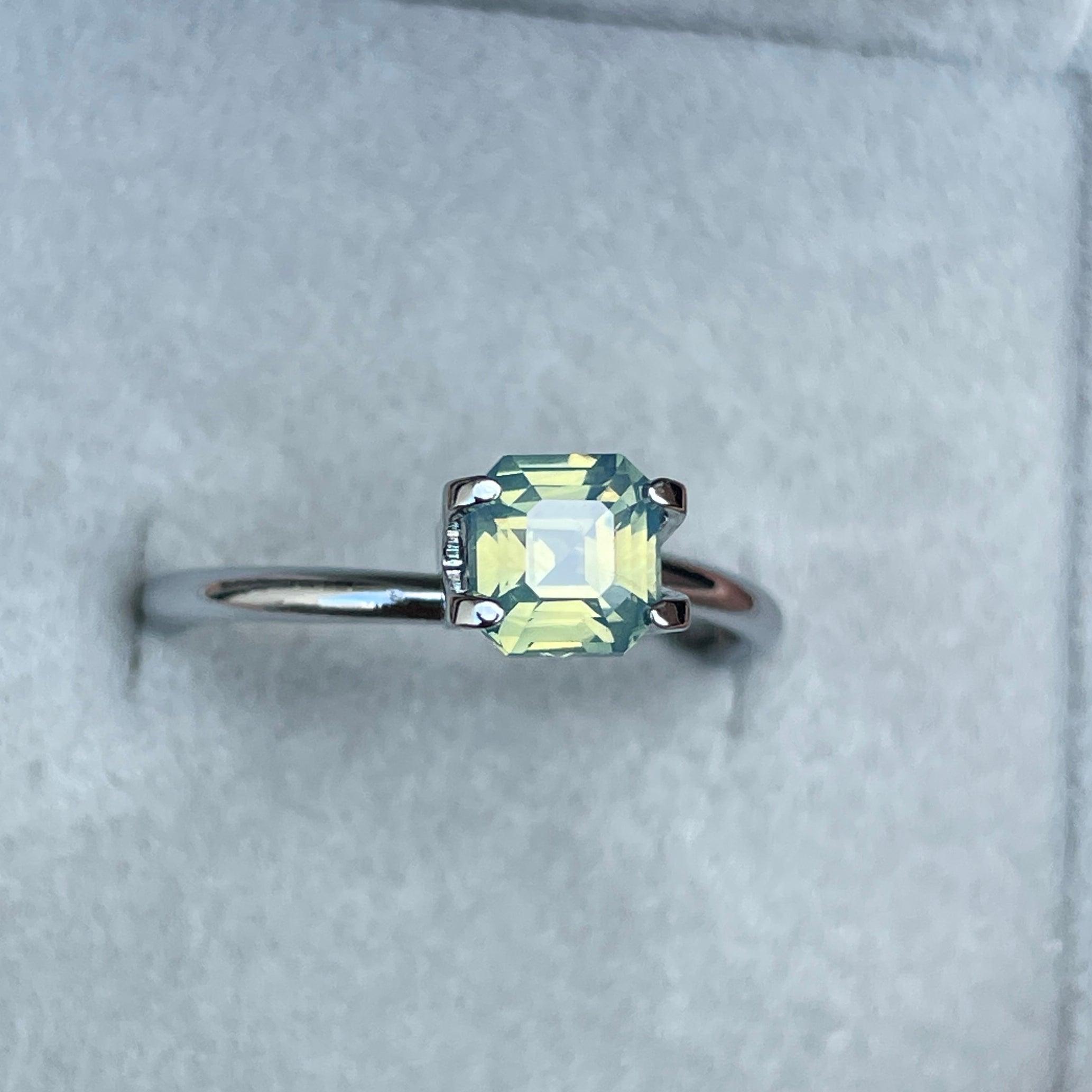 light green sapphire gemstone