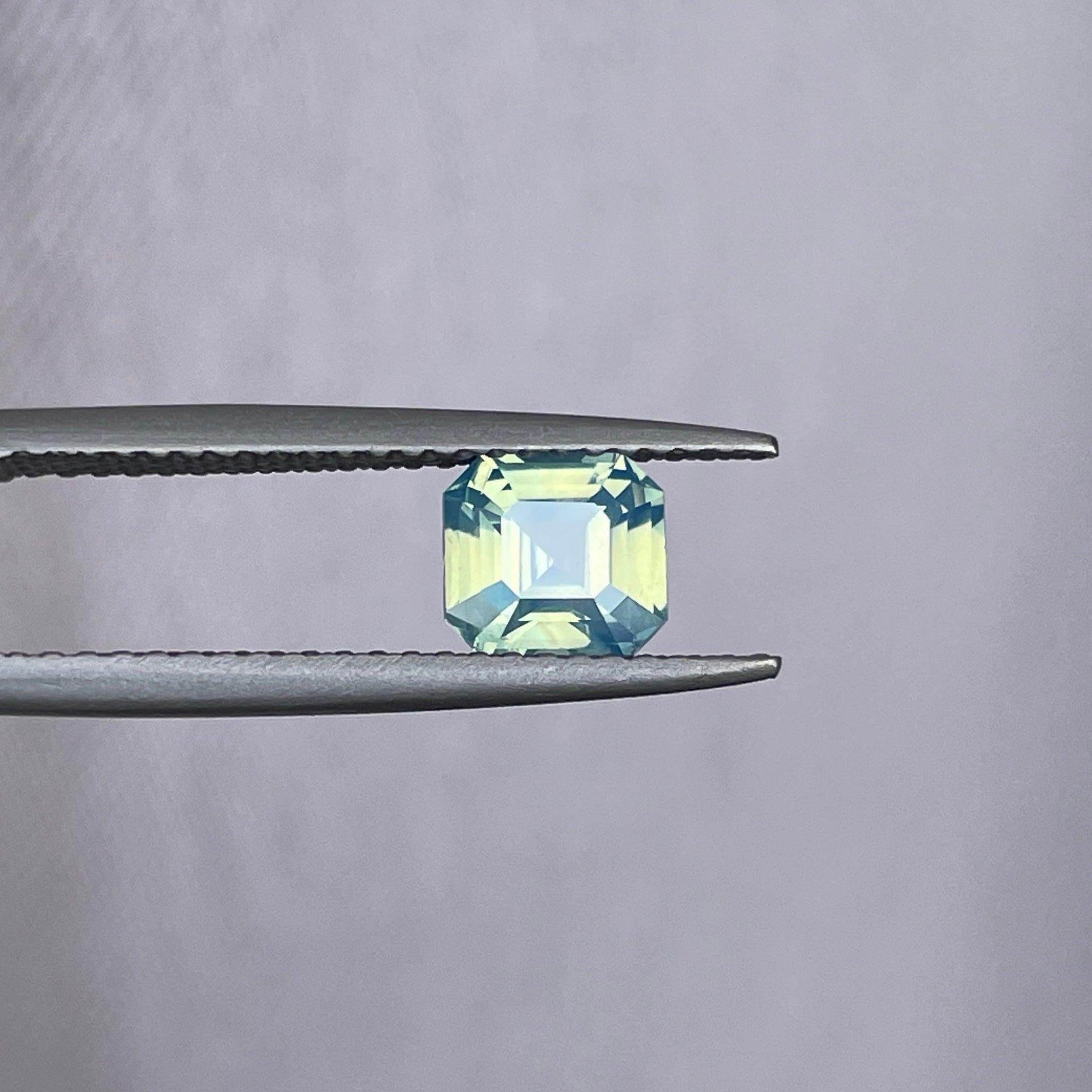 light green sapphire gemstone