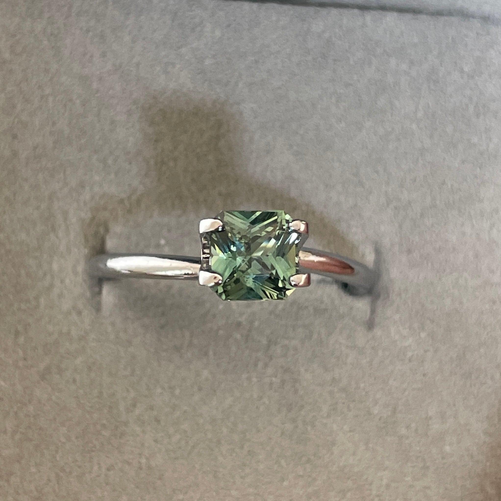 light green sapphire gemstone