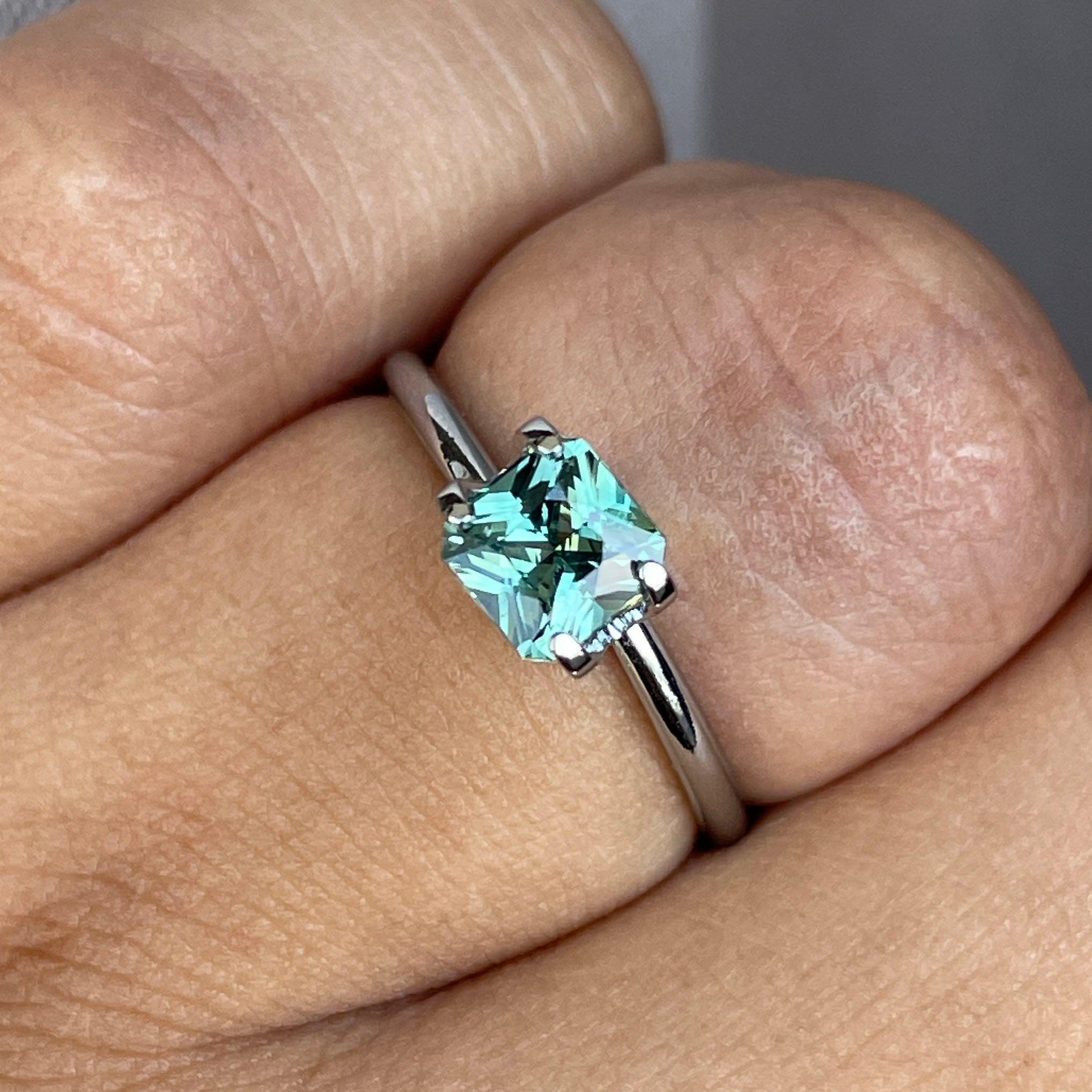 light green sapphire gemstone