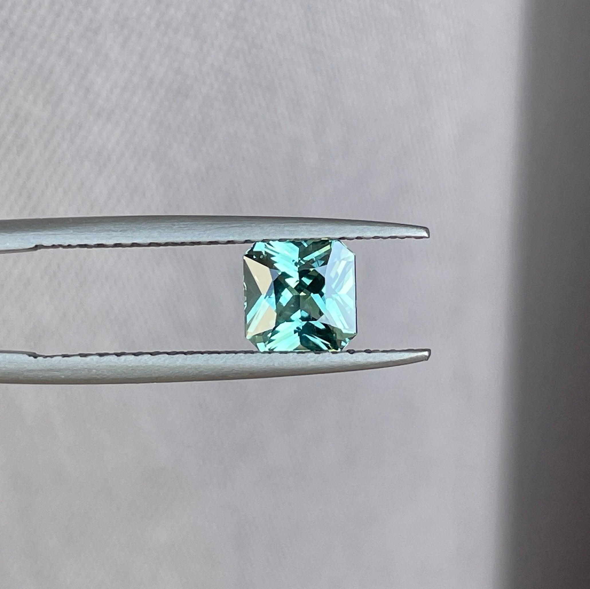 light green sapphire gemstone