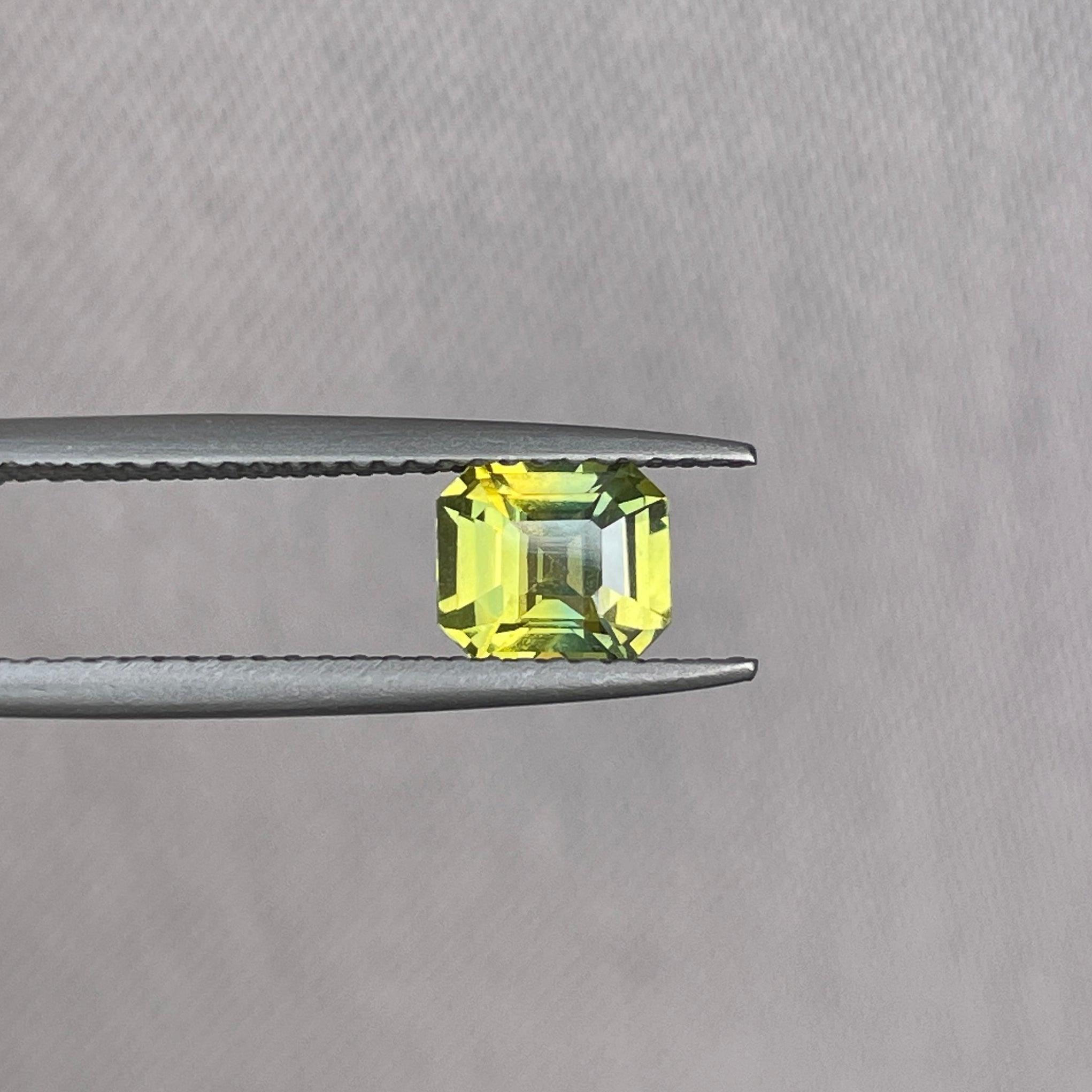 light green sapphire gemstone
