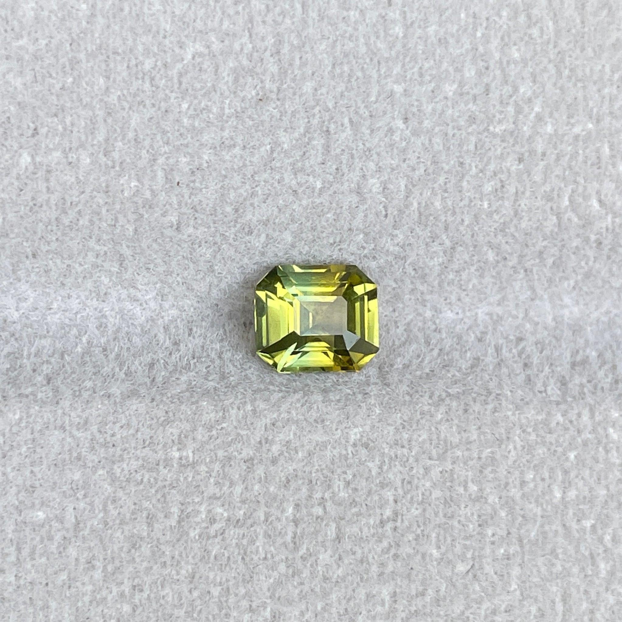 light green sapphire gemstone