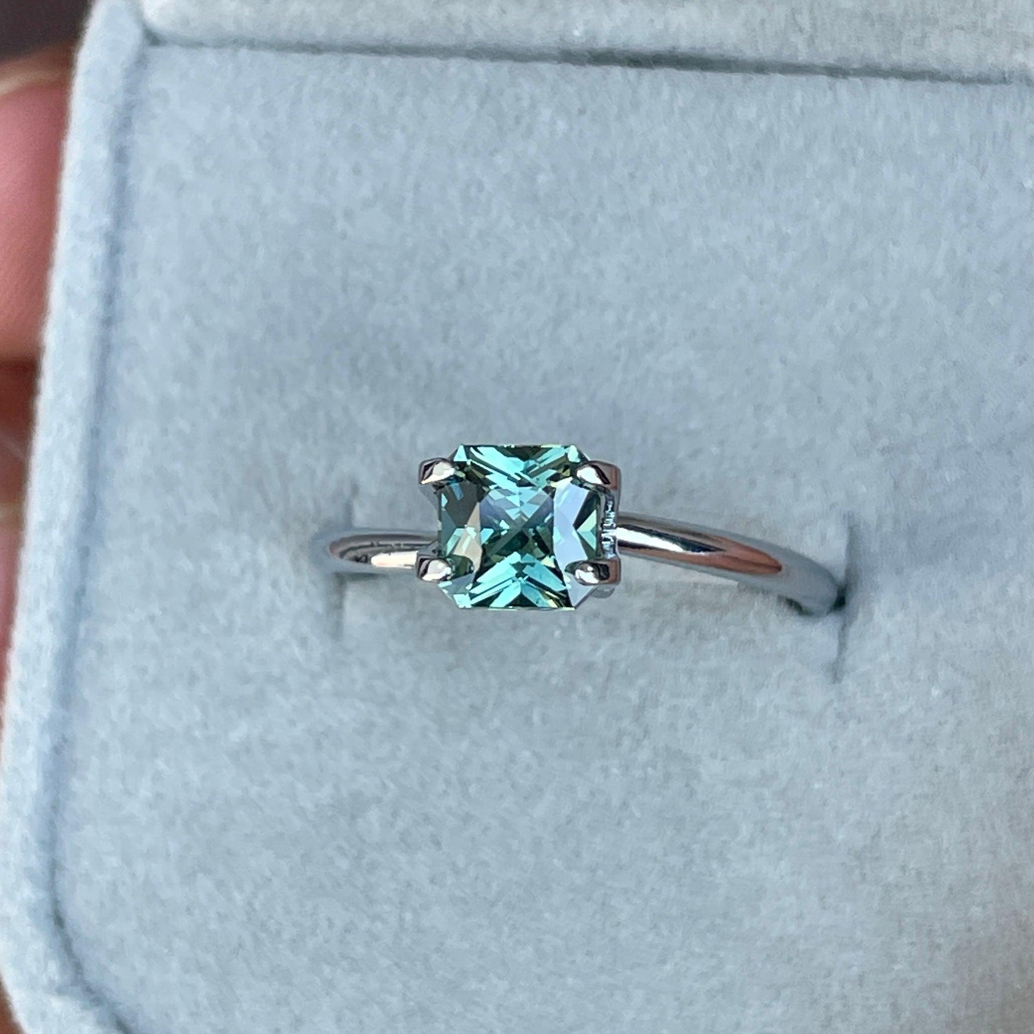light green sapphire gemstone