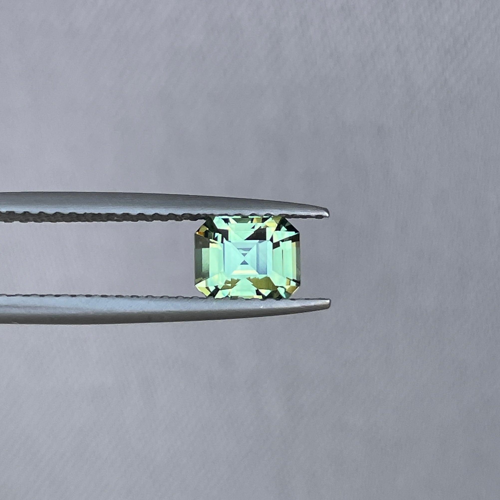 light green sapphire gemstone