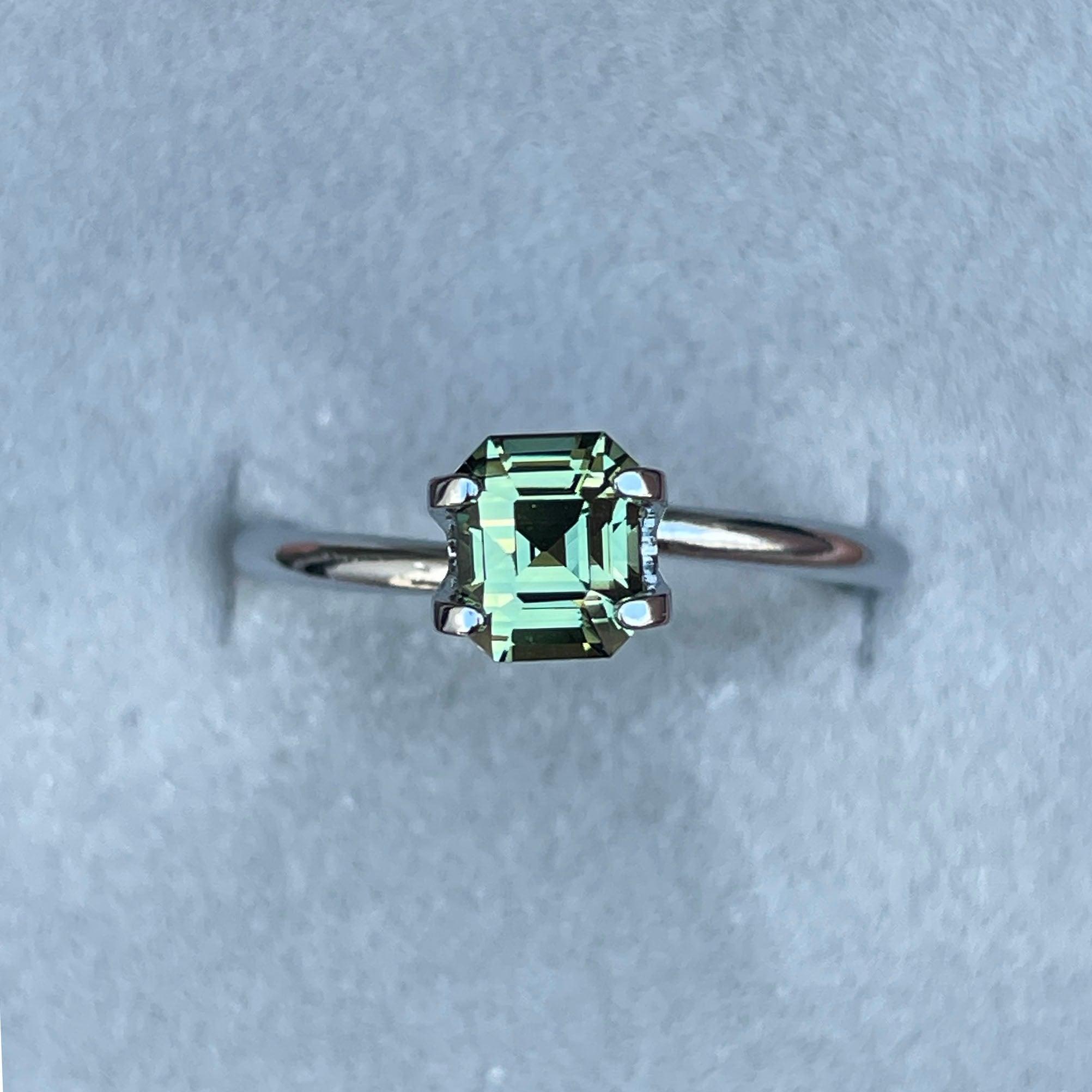light green sapphire gemstone