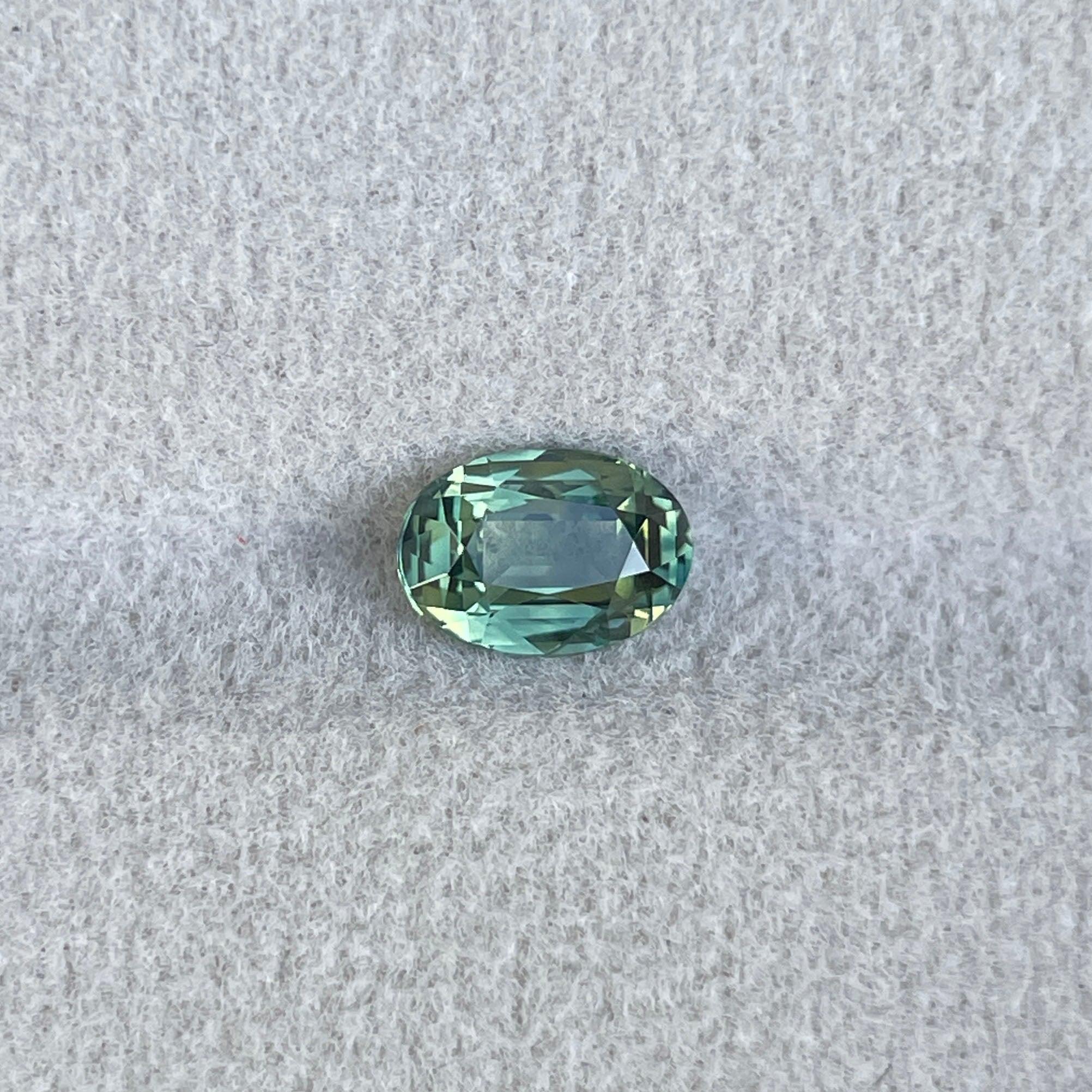 light green sapphire gemstone